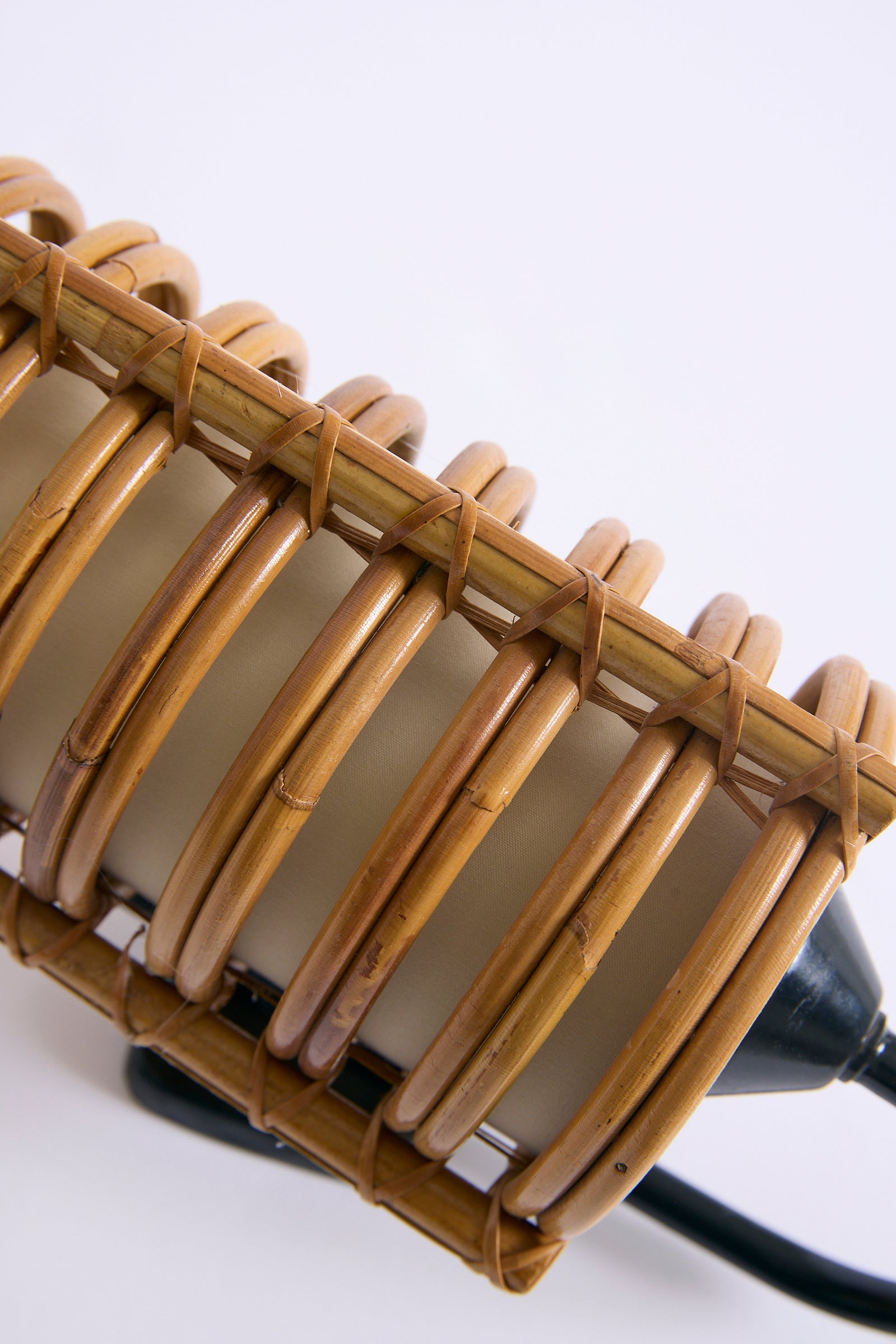 Pair of Rattan Wall Lights