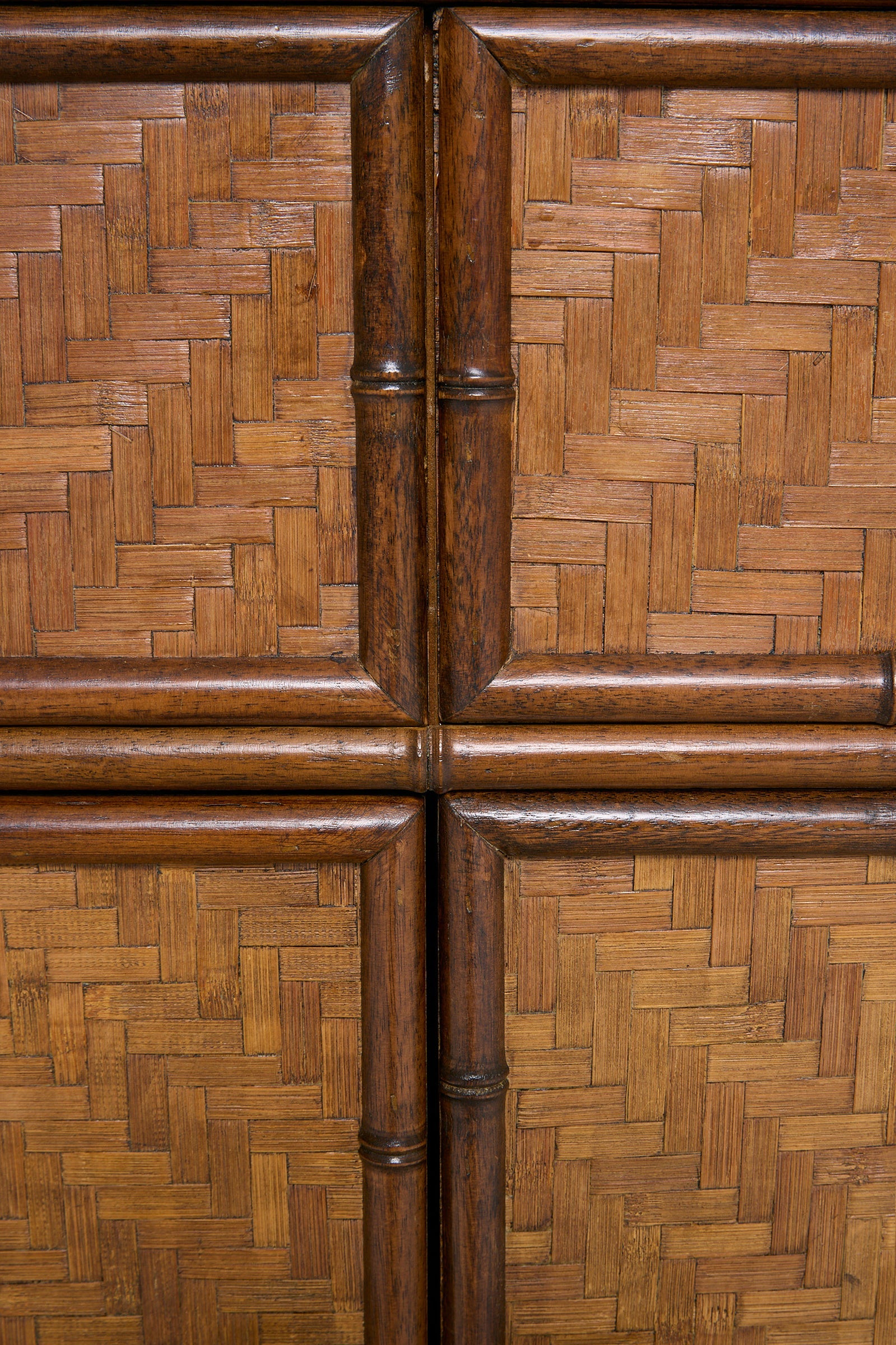 Bamboo and Brass Cabinet