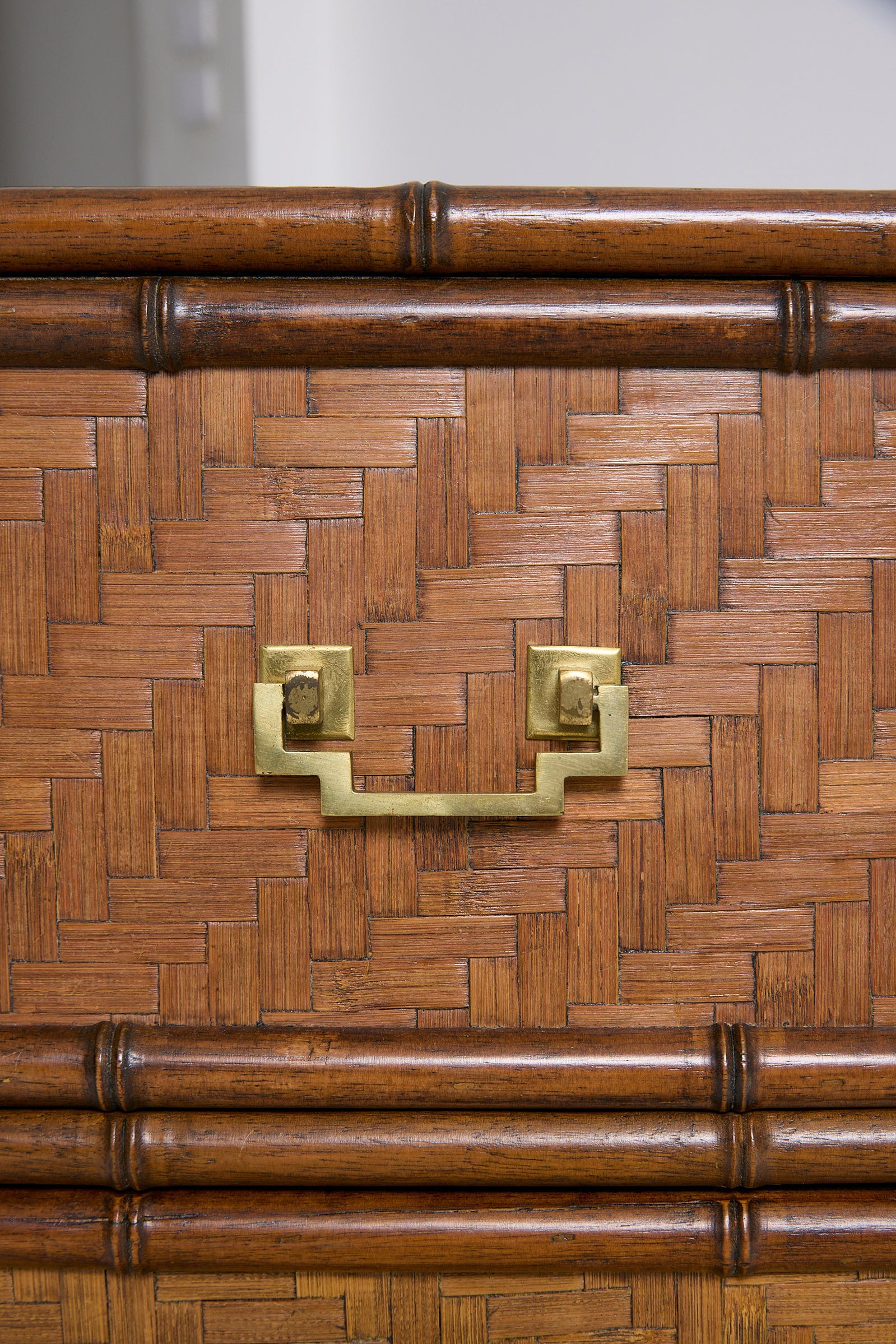 Bamboo and Brass Cabinet