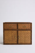 10335- Bamboo and Brass Cabinet