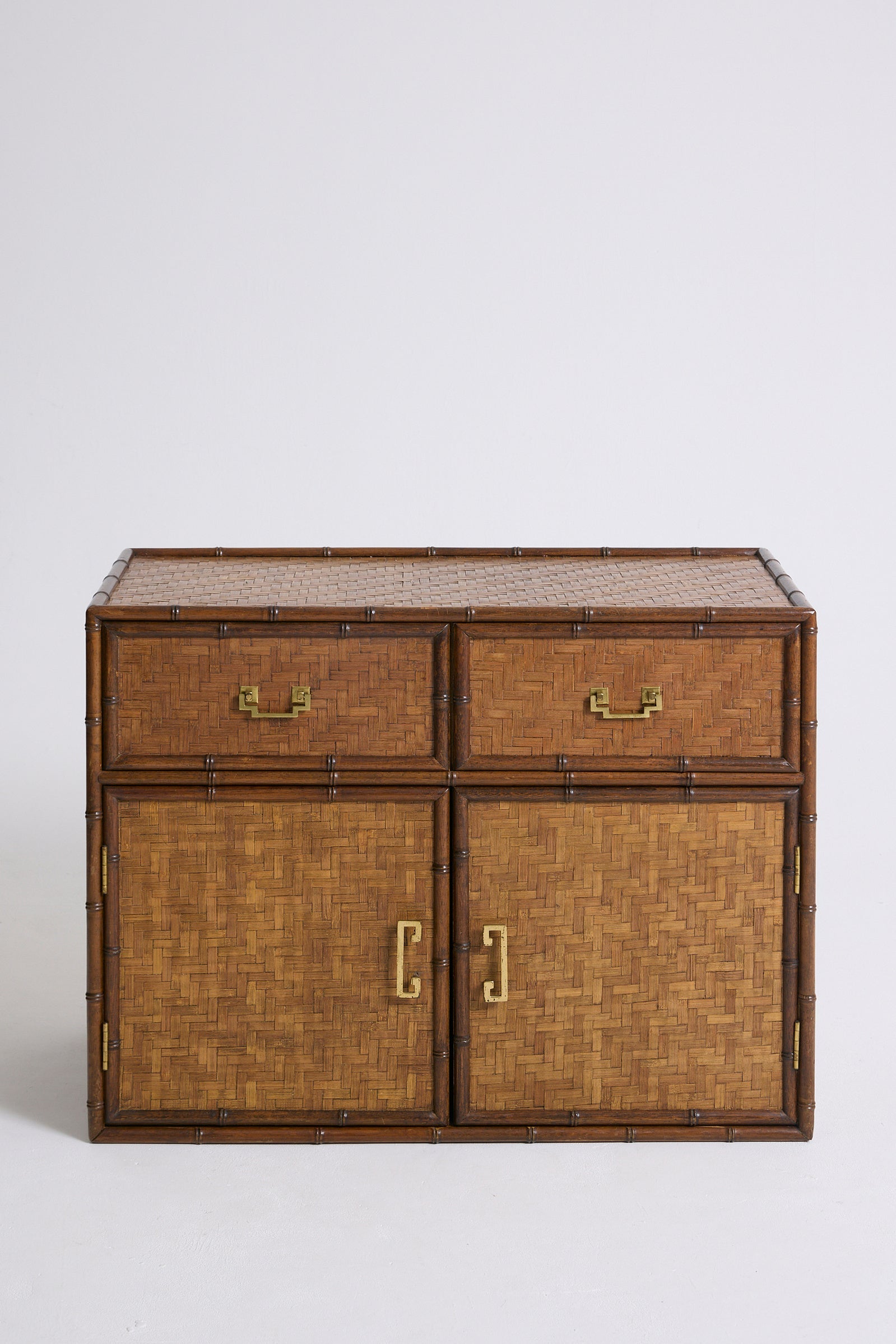 Bamboo and Brass Cabinet