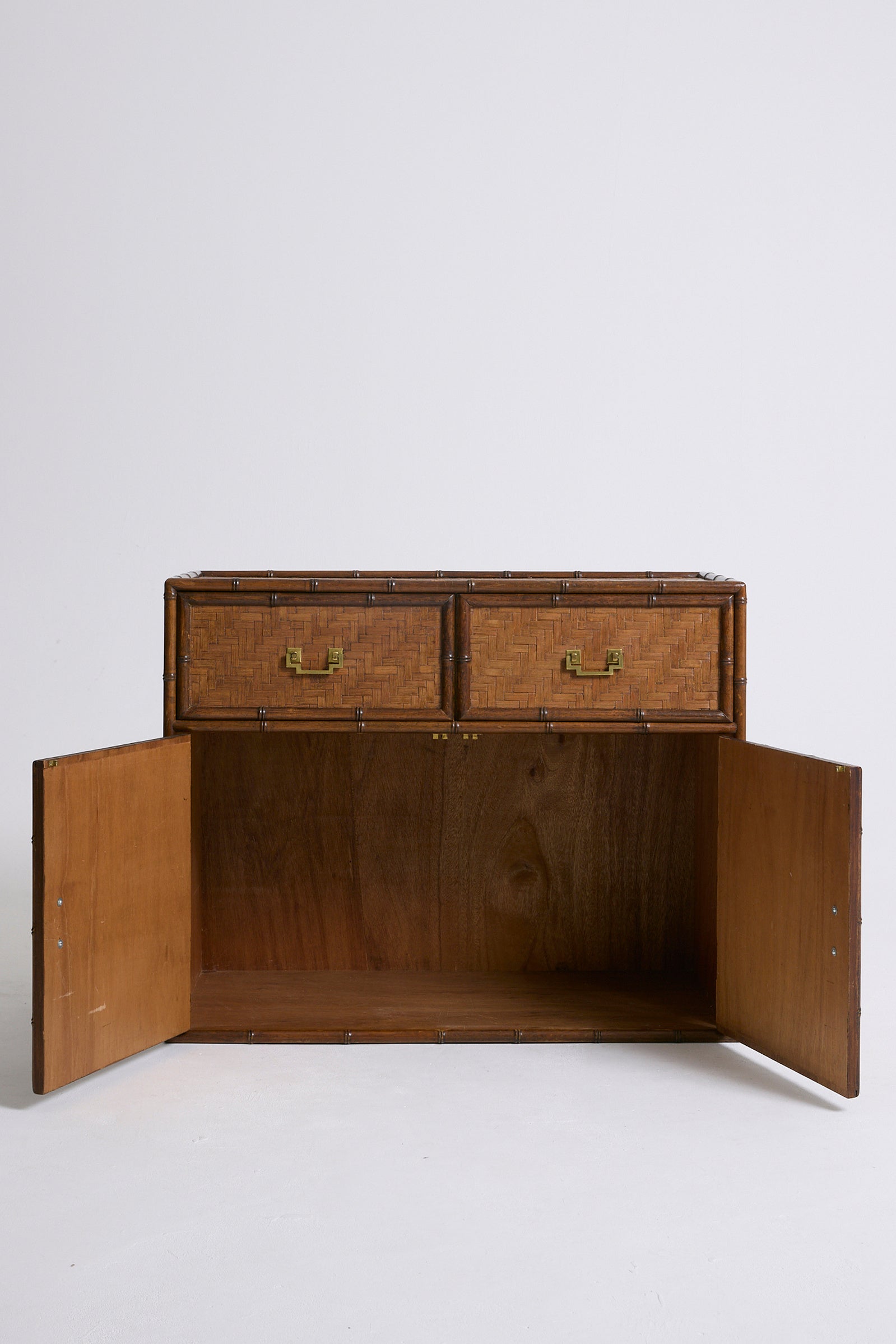 Bamboo and Brass Cabinet