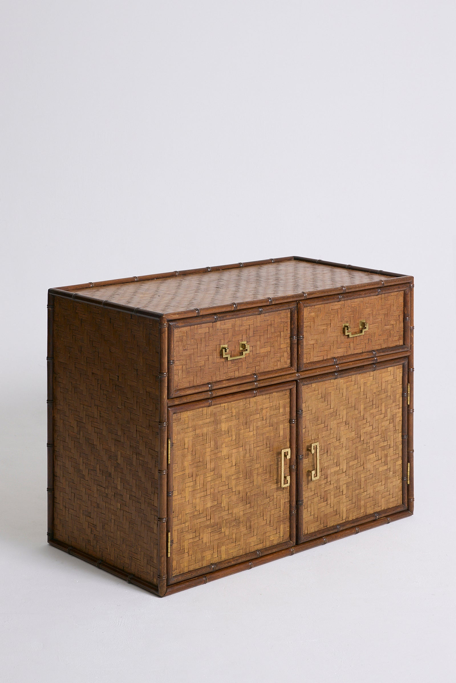 Bamboo and Brass Cabinet
