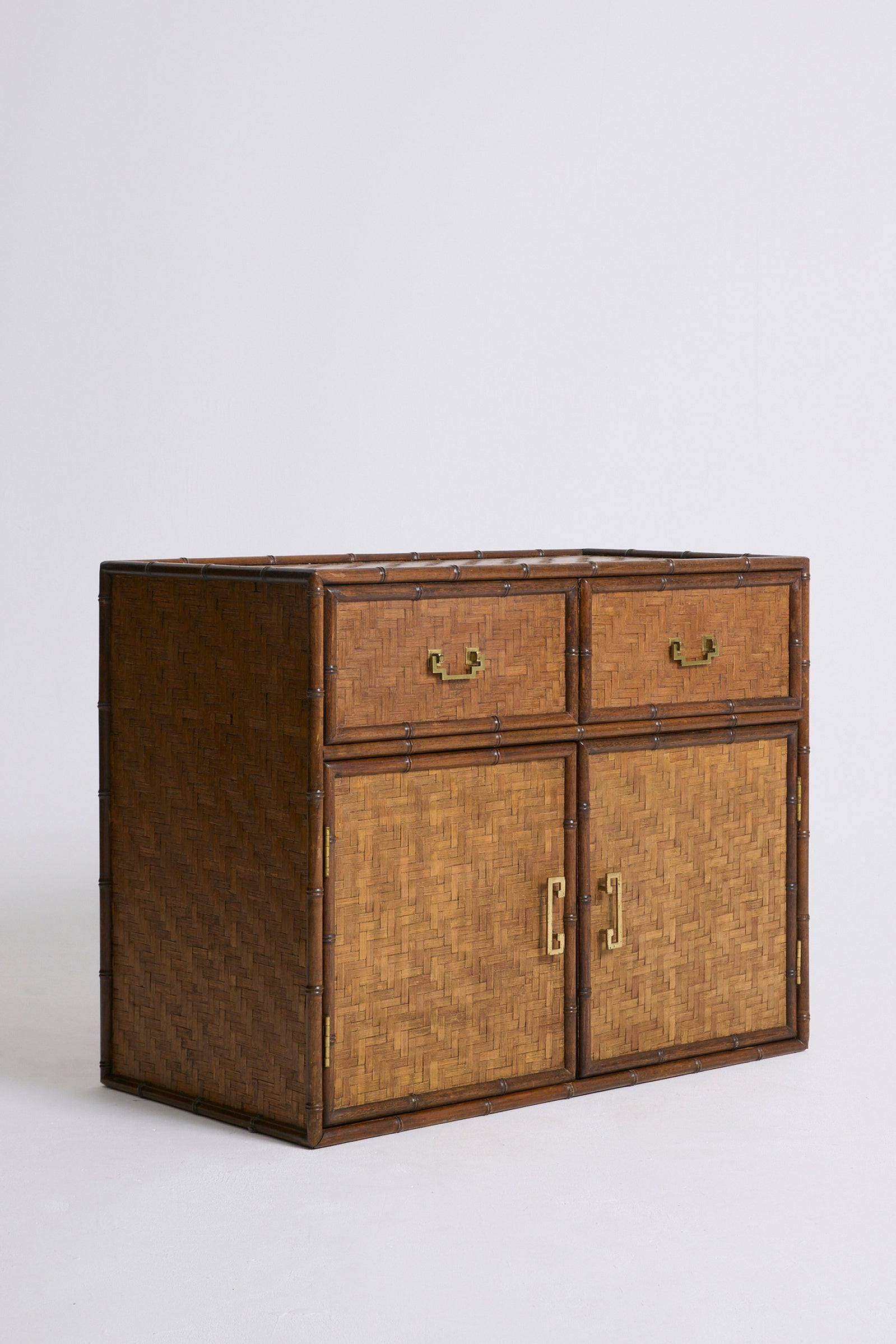 Bamboo and Brass Cabinet