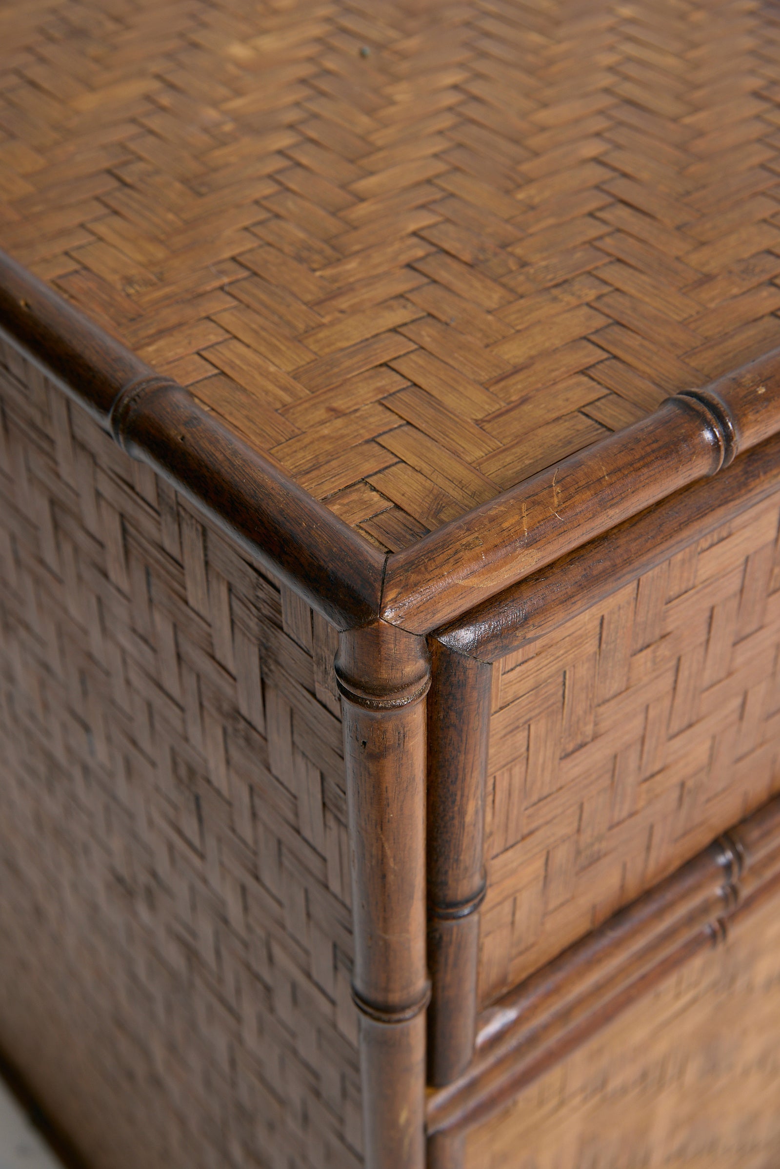 Bamboo and Brass Cabinet