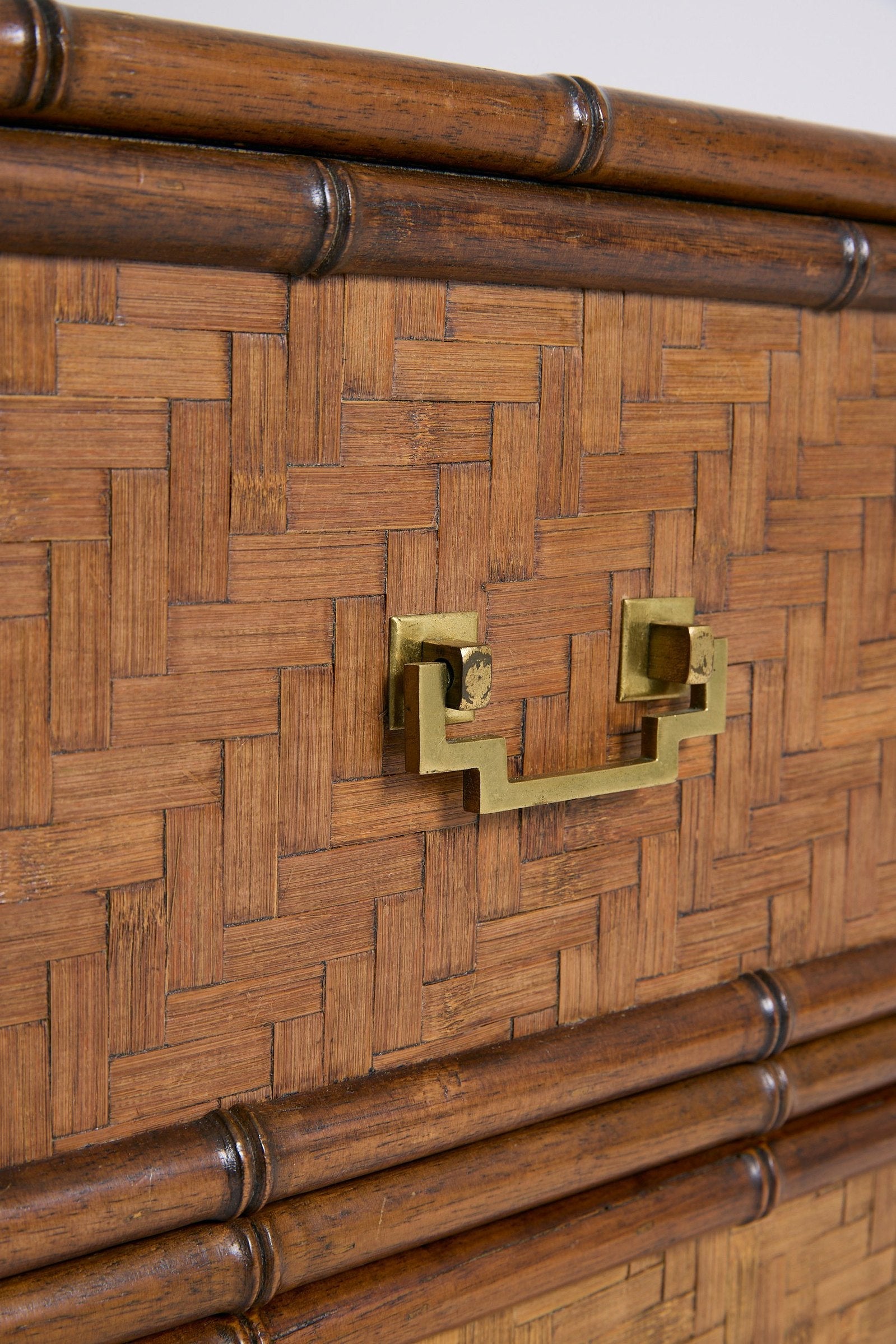 Bamboo and Brass Cabinet