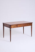 Louis XVI Style Mahogany and Brass Desk