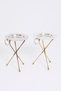 10395- Pair of Silvered Side Tables