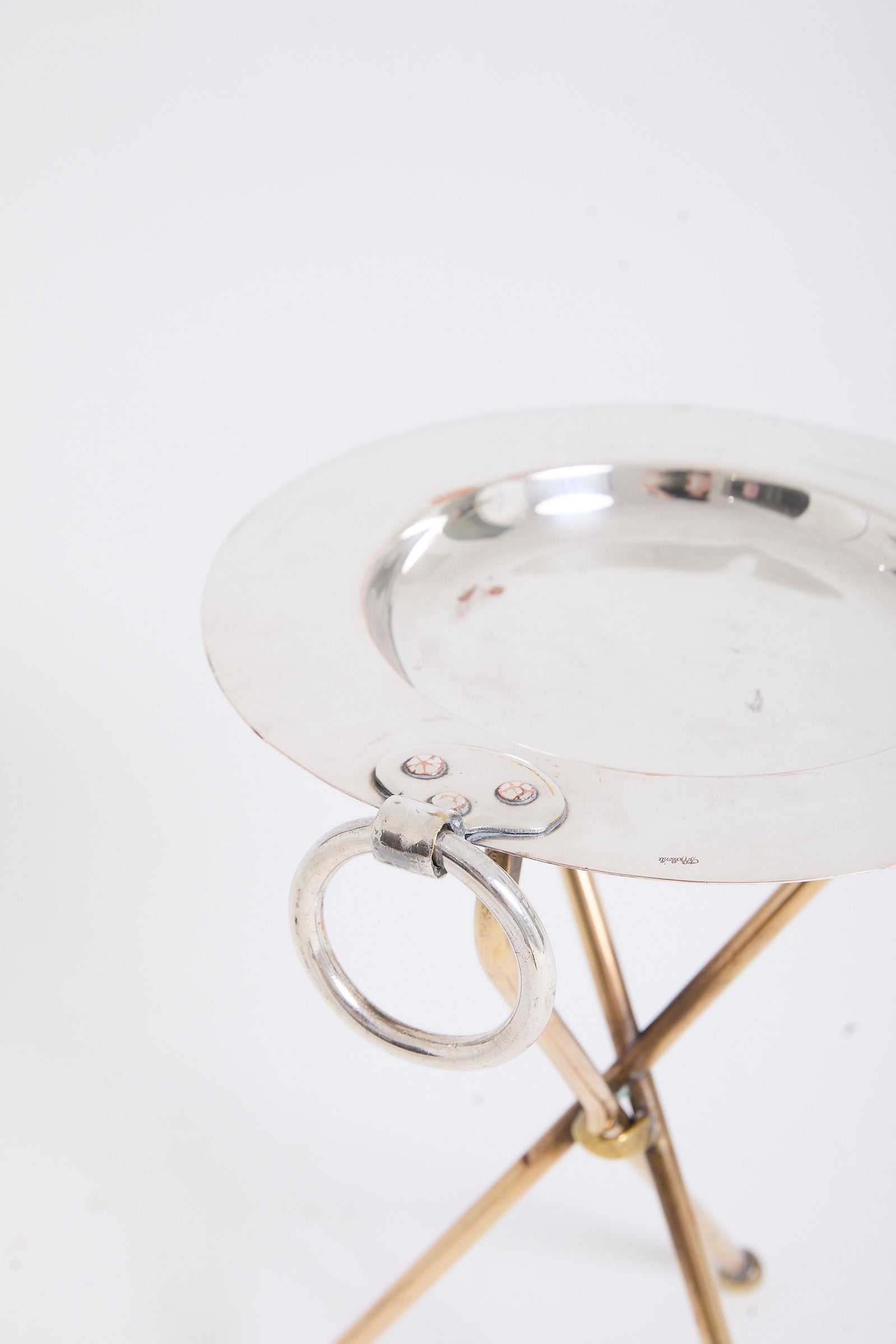 Pair of Silvered Side Tables