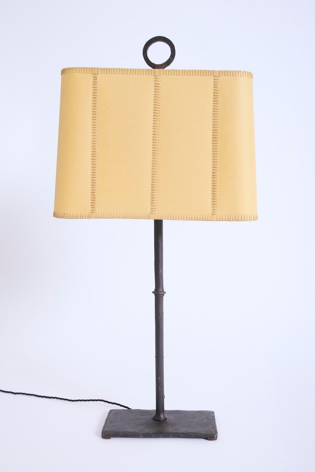 Iron and Parchment Table Lamp