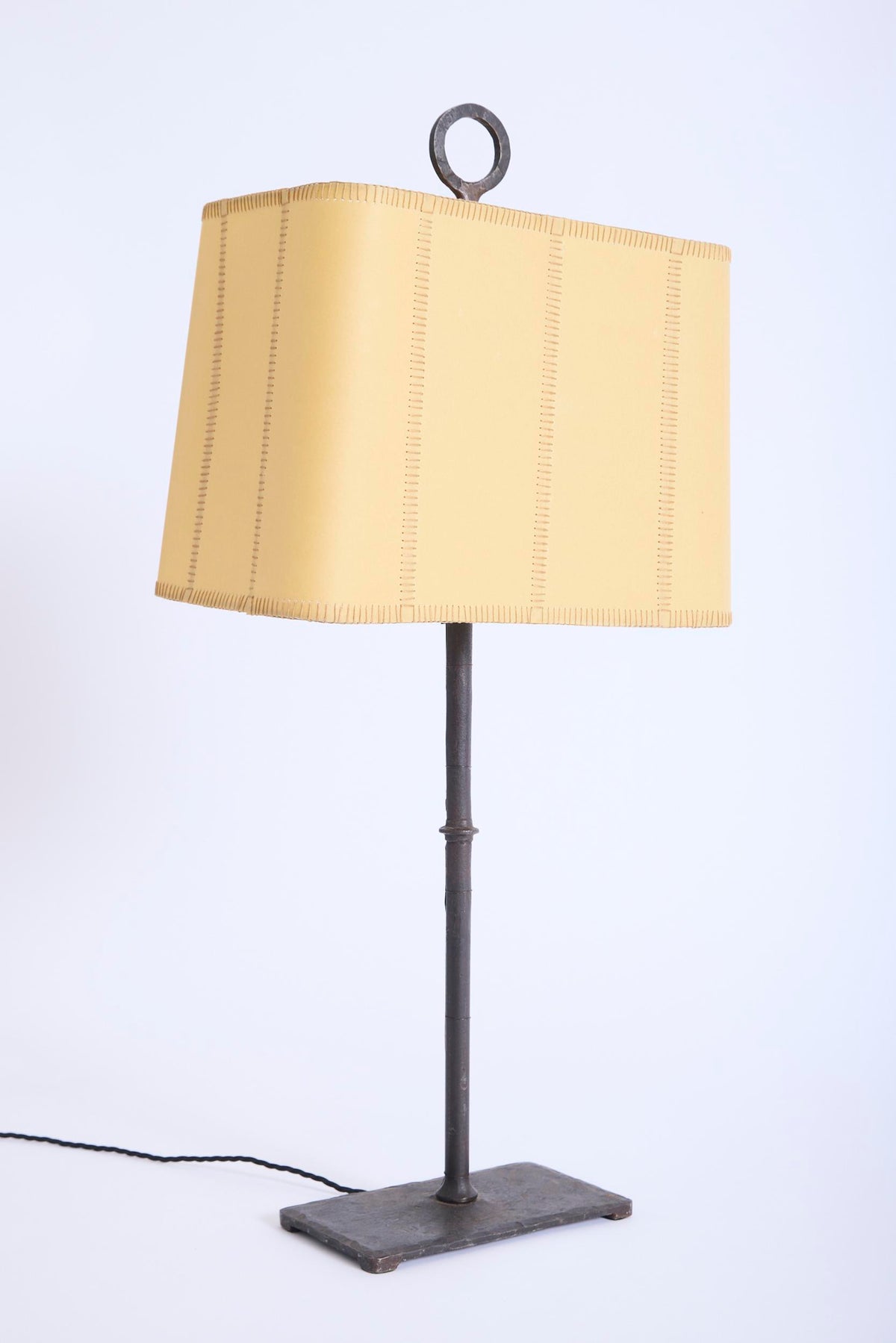 Iron and Parchment Table Lamp