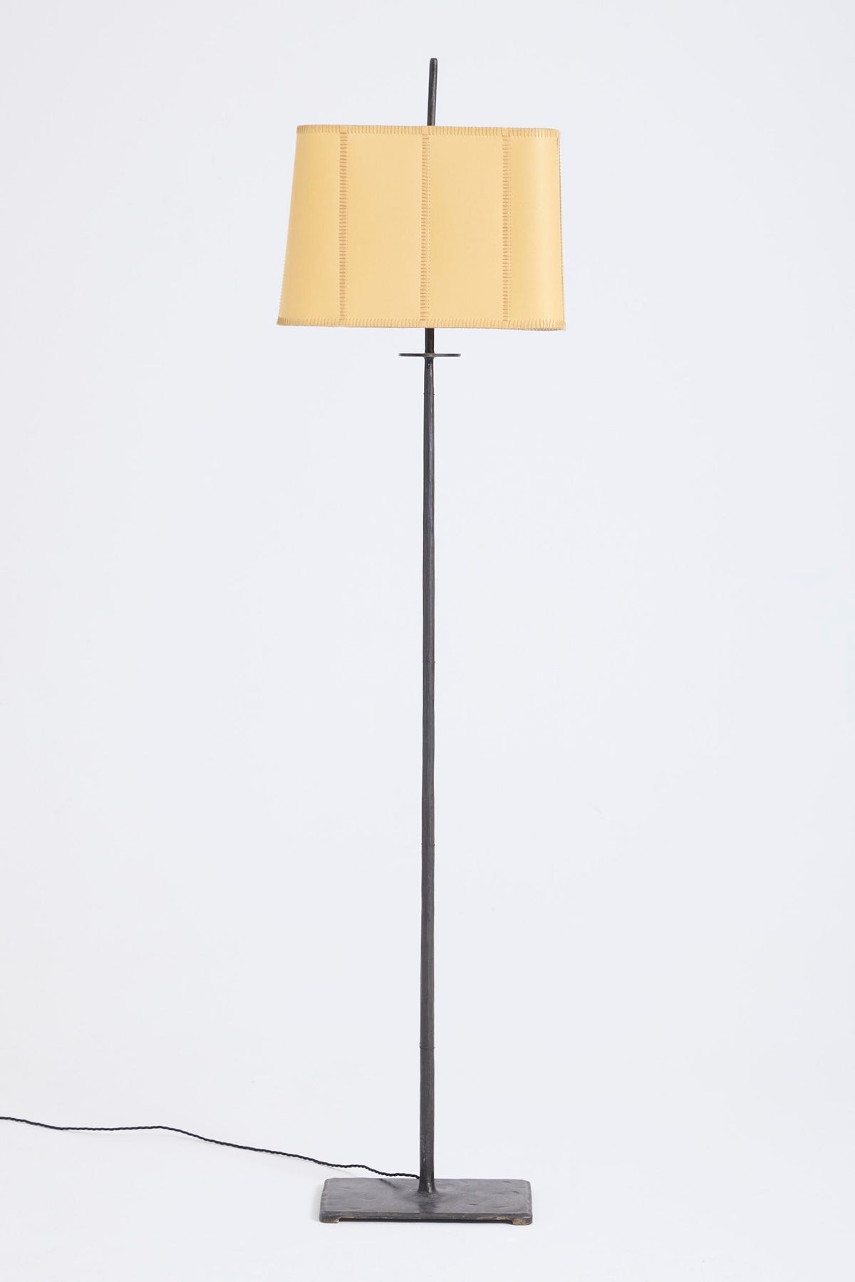 Iron and Parchment Floor Lamp