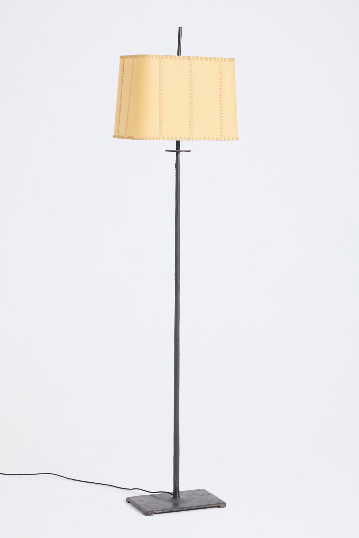 Iron and Parchment Floor Lamp