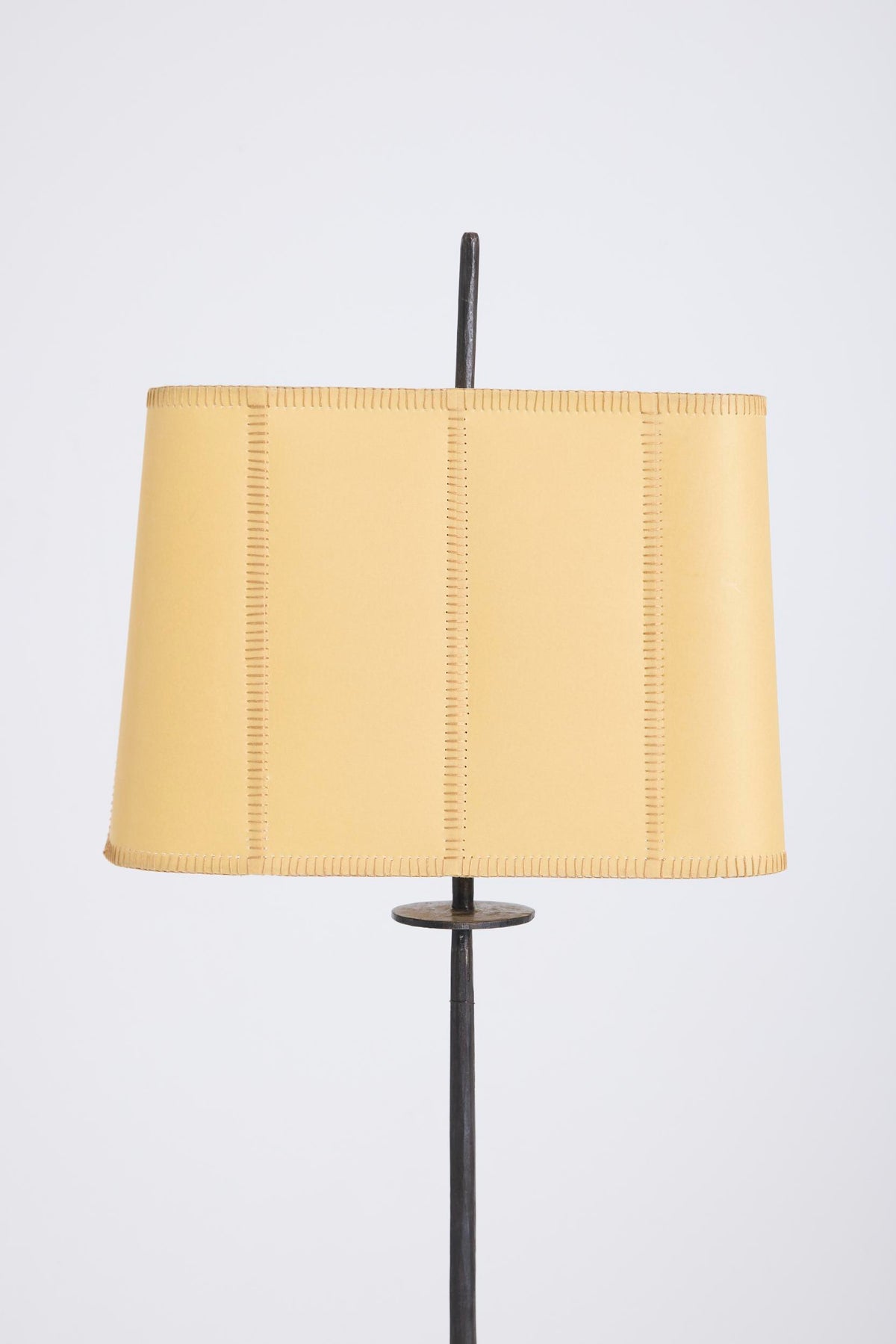 Iron and Parchment Floor Lamp