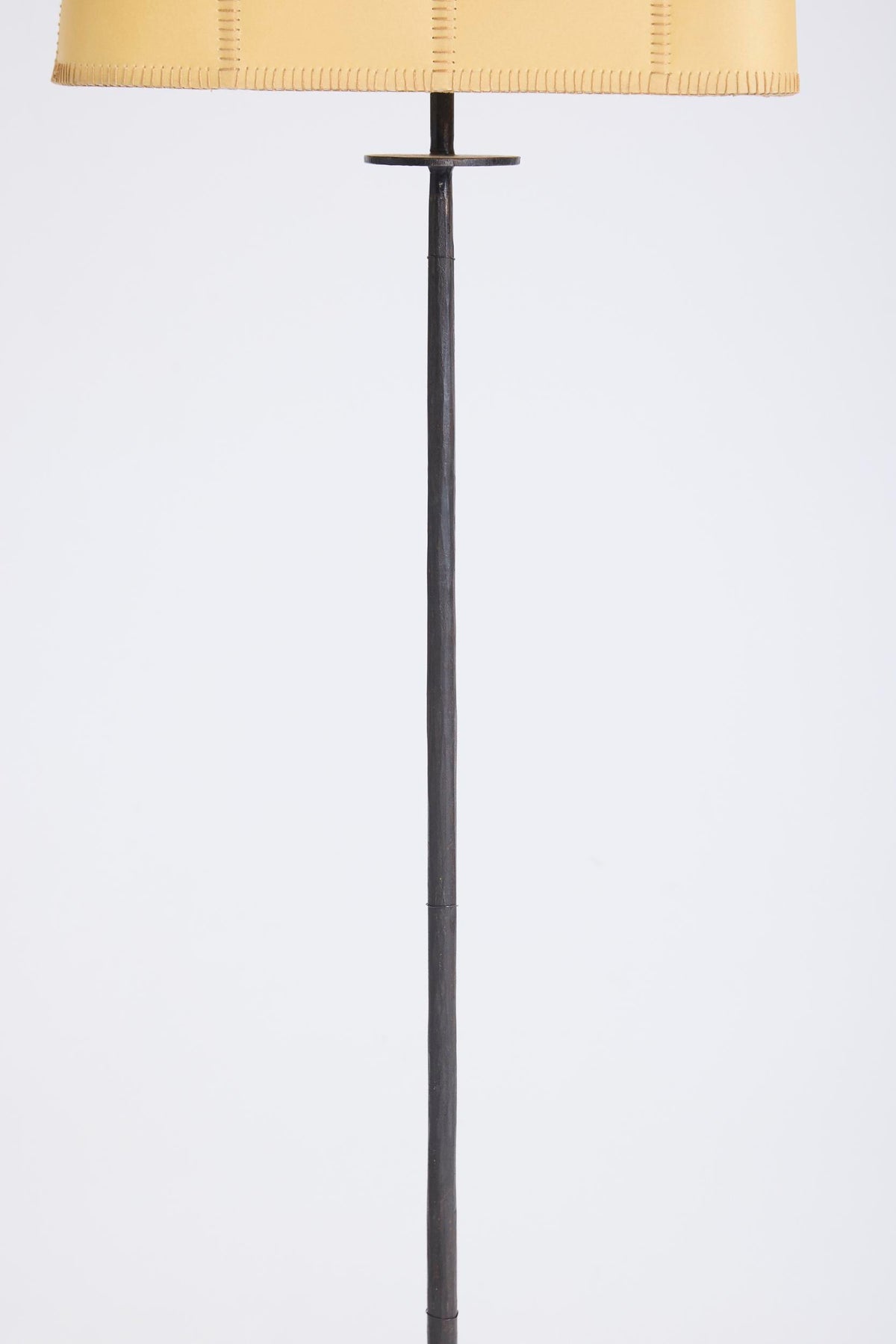 Iron and Parchment Floor Lamp