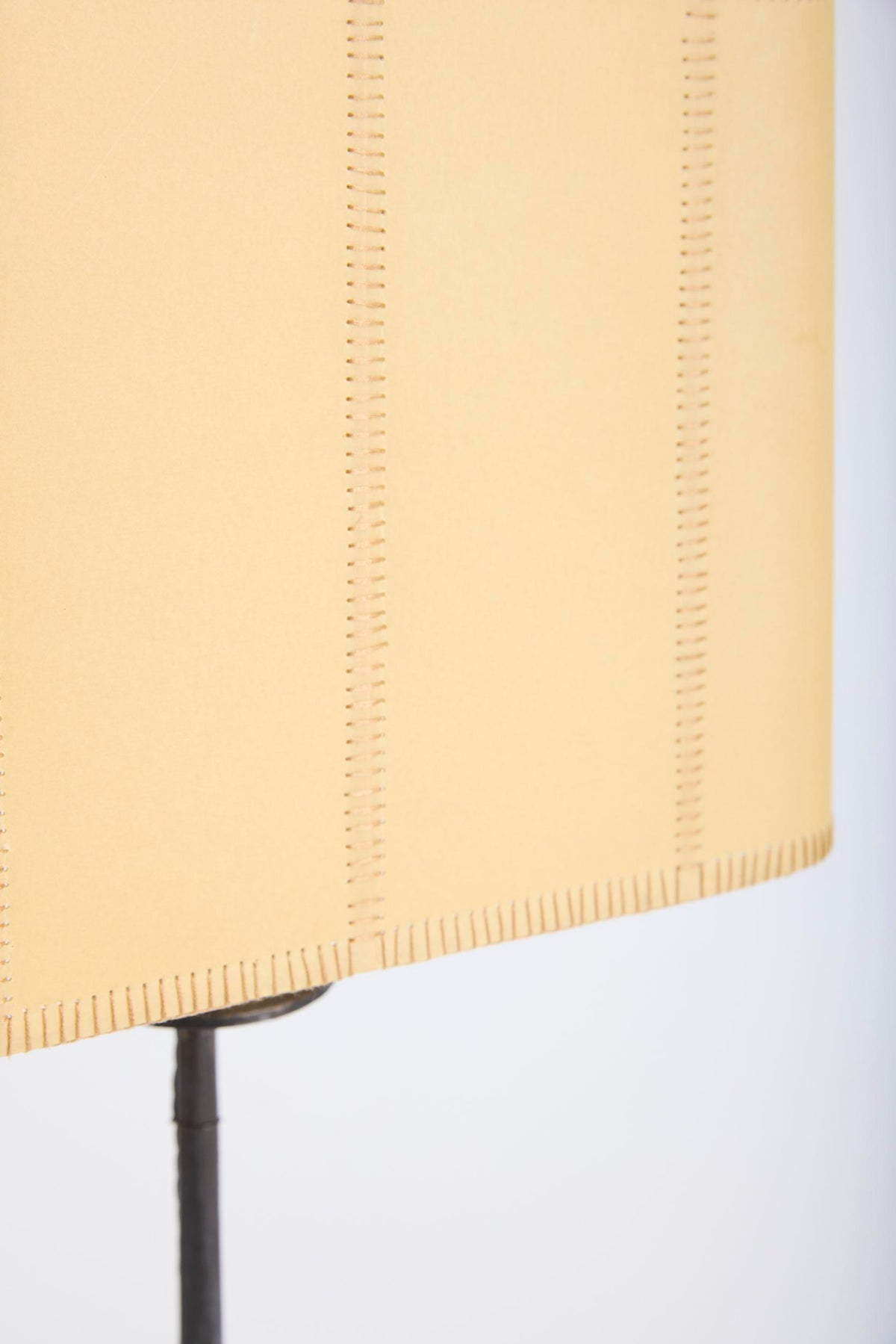Iron and Parchment Floor Lamp