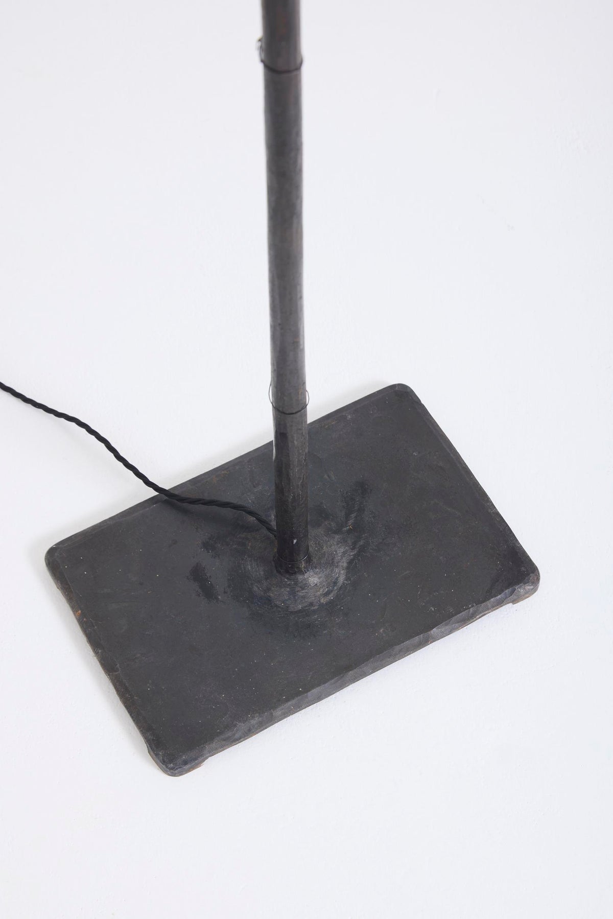 Iron and Parchment Floor Lamp