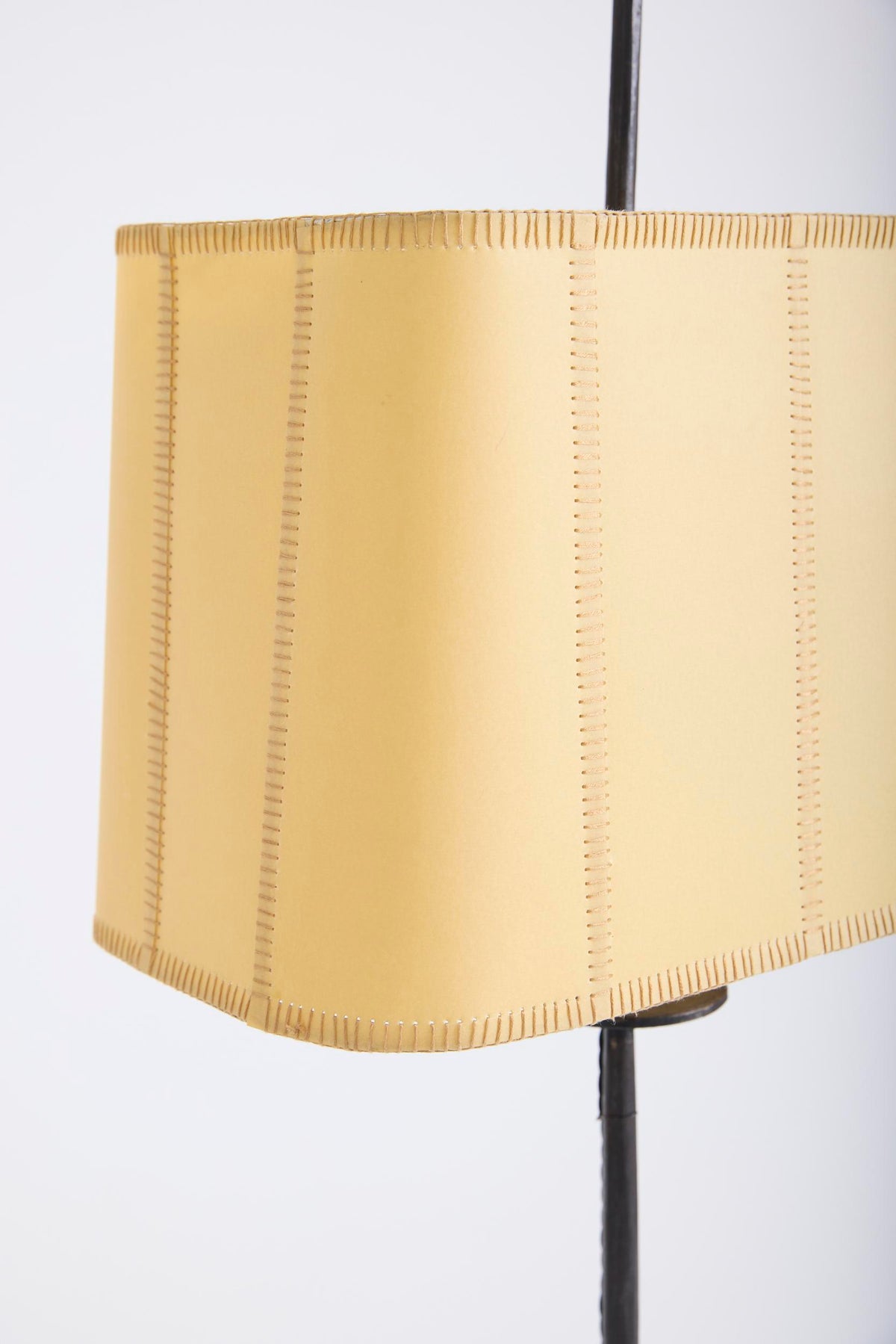Iron and Parchment Floor Lamp