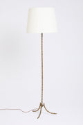 10403- Brass Bamboo Floor Lamp