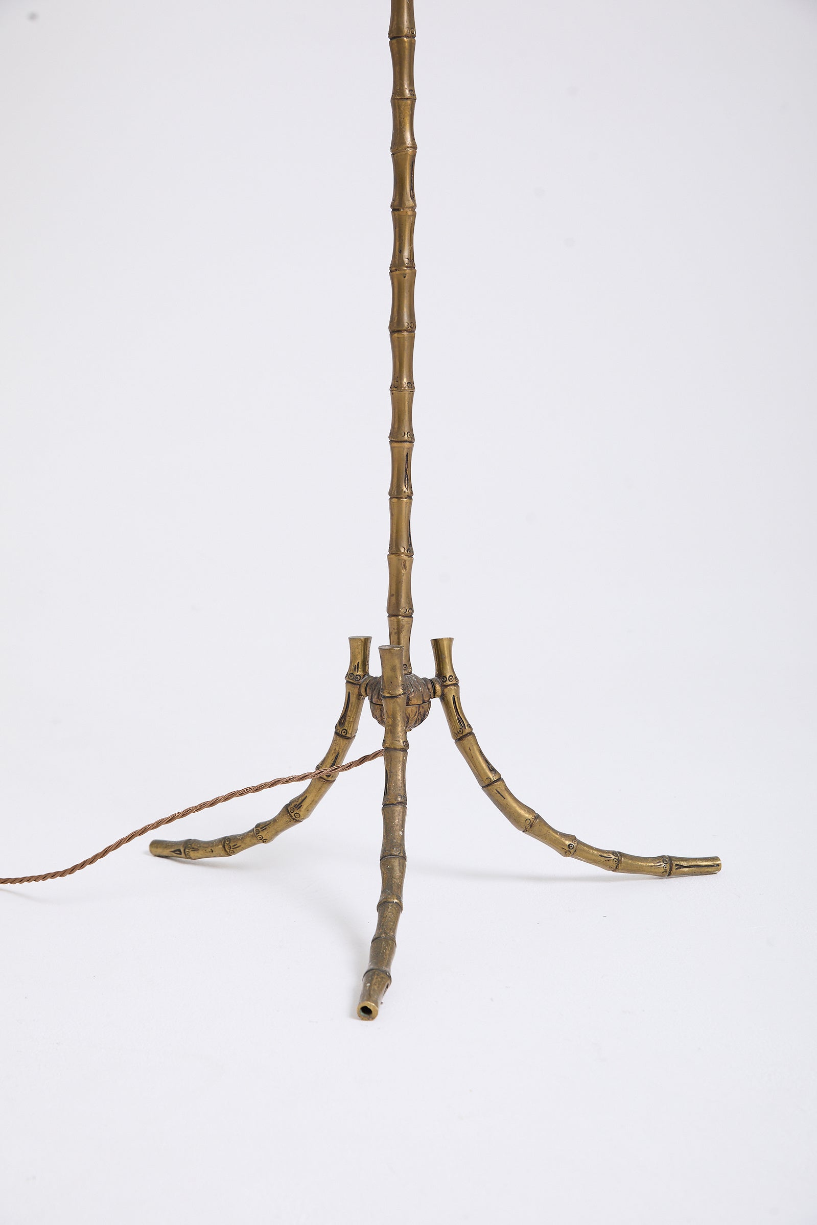 Brass Bamboo Floor Lamp