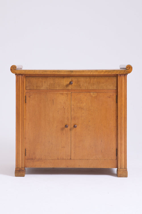 10445- Art Deco Birch Cabinet
