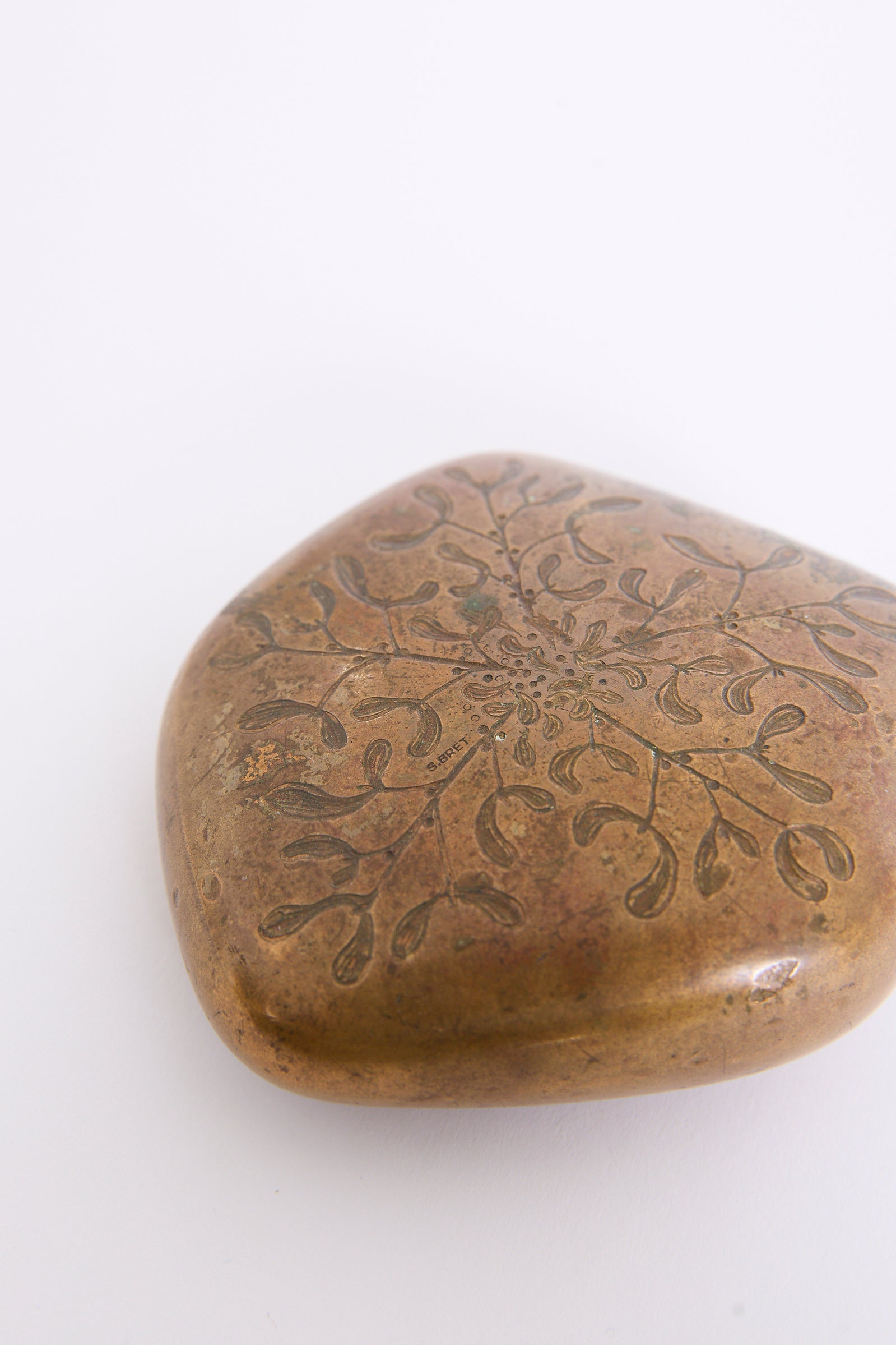 Floral Bronze Paperweight
