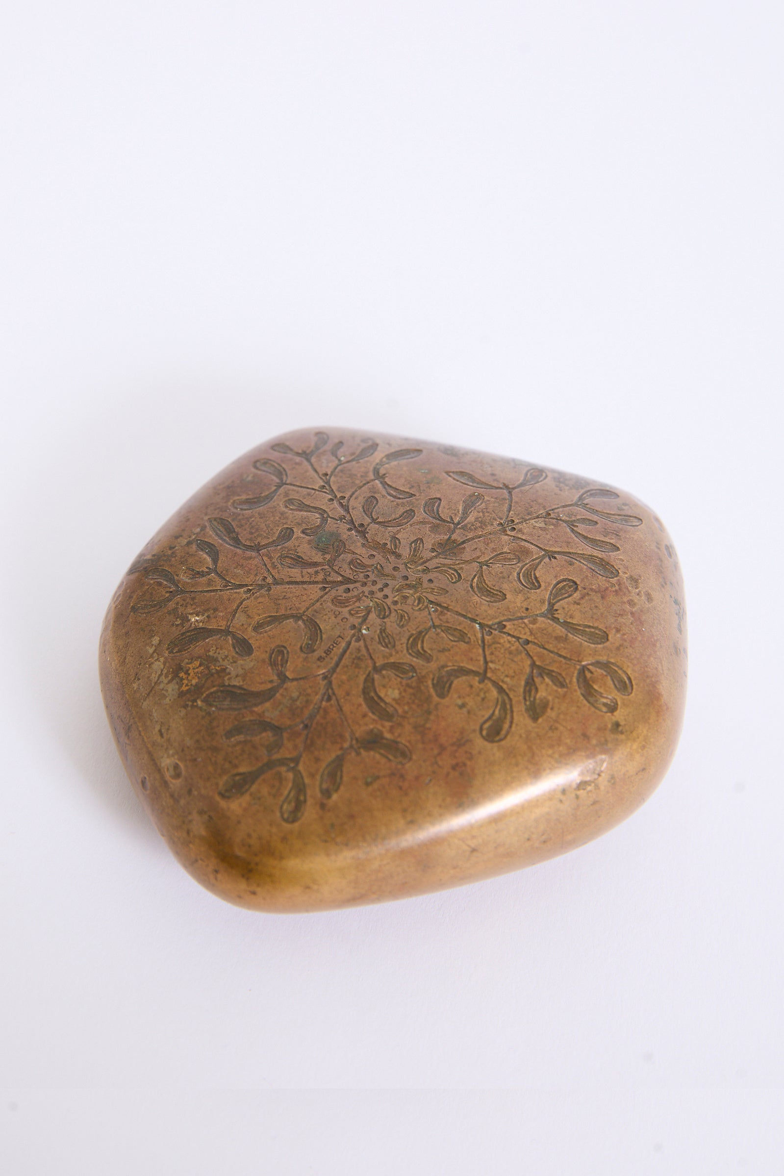 Floral Bronze Paperweight