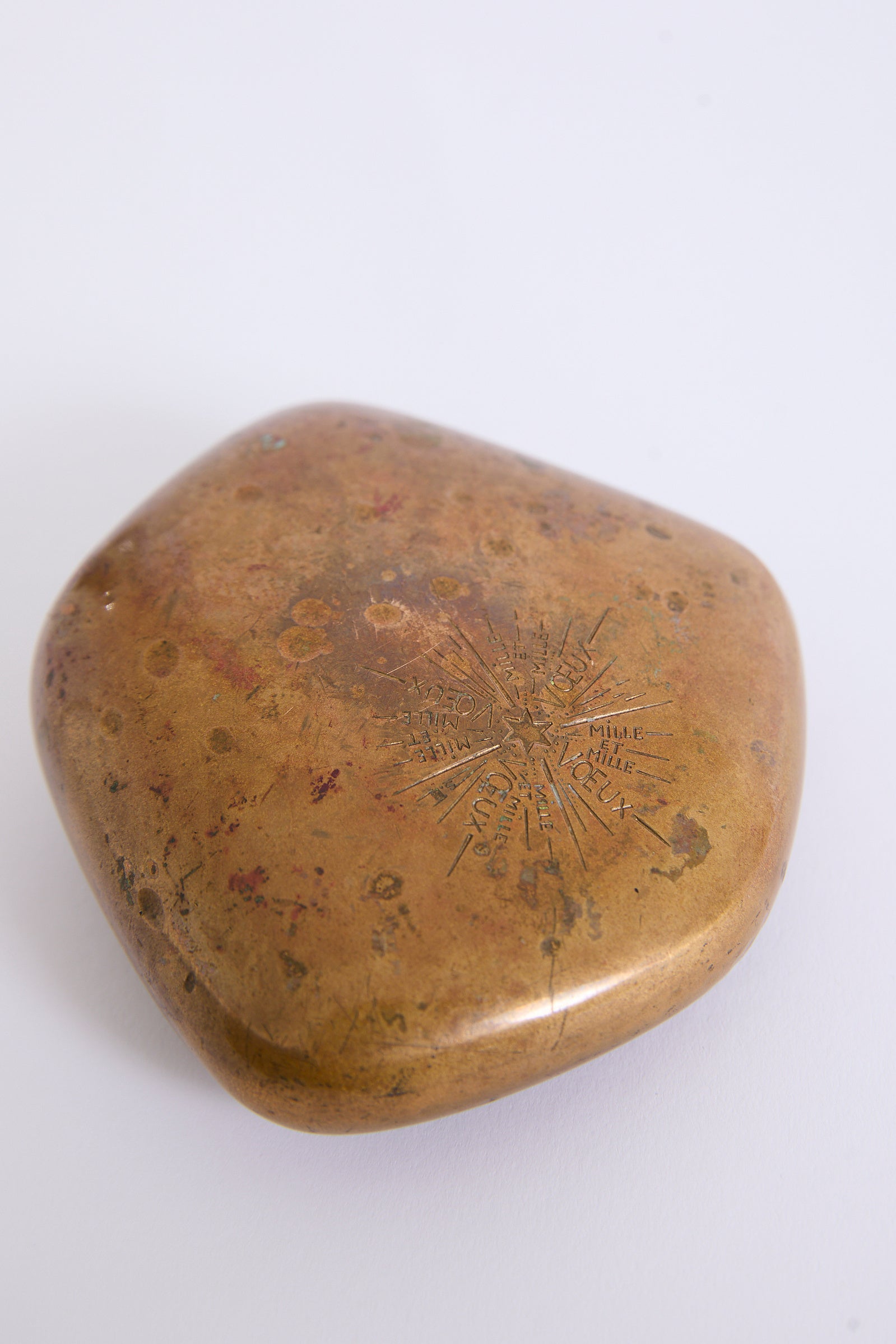 Floral Bronze Paperweight