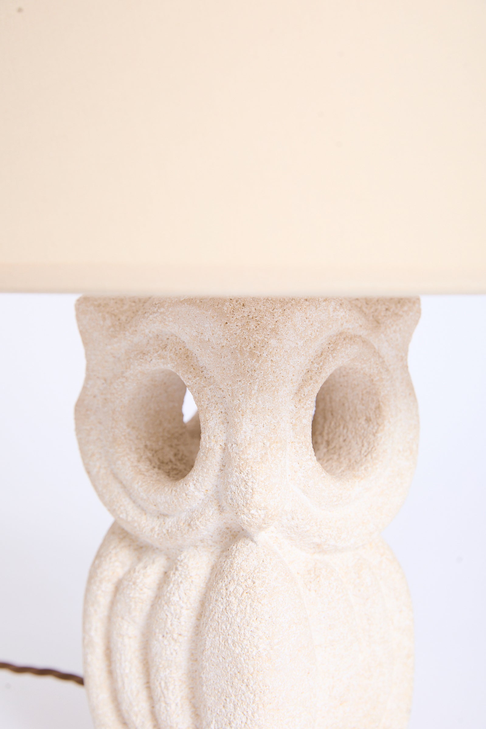 Stone Owl Table Lamp
