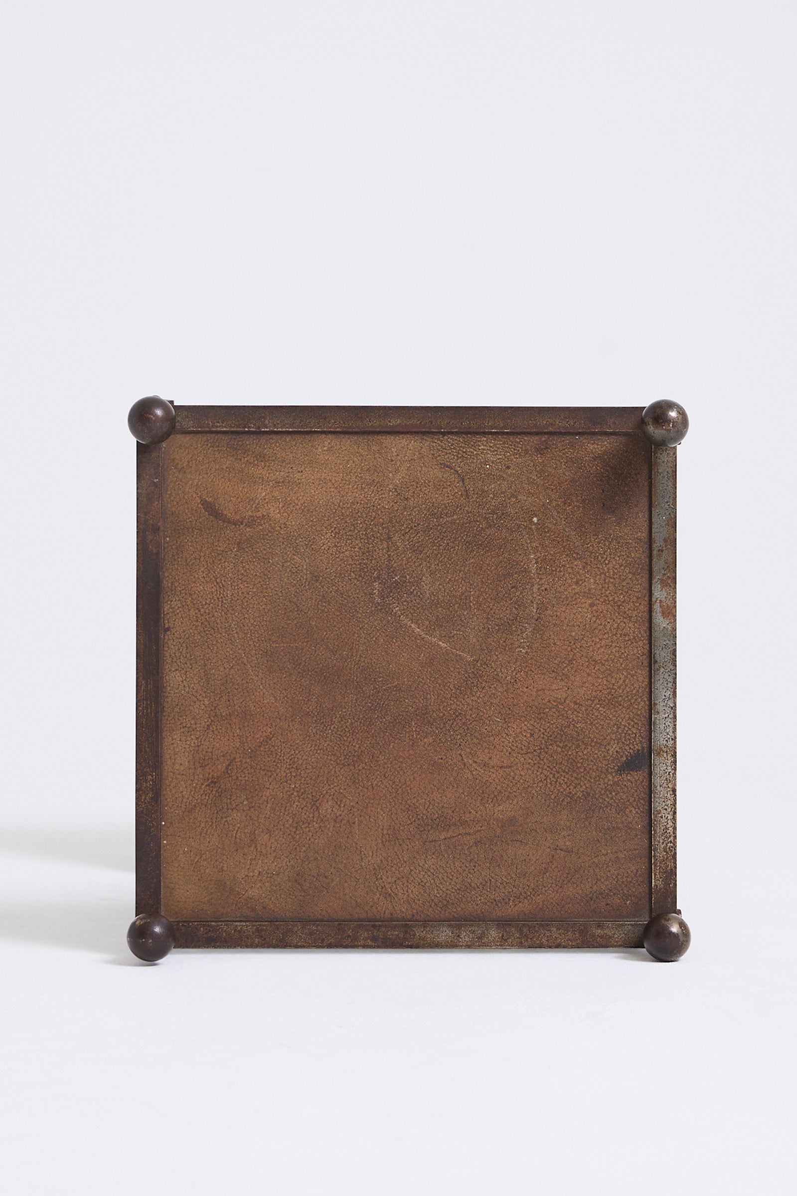 Leather Top Side Table