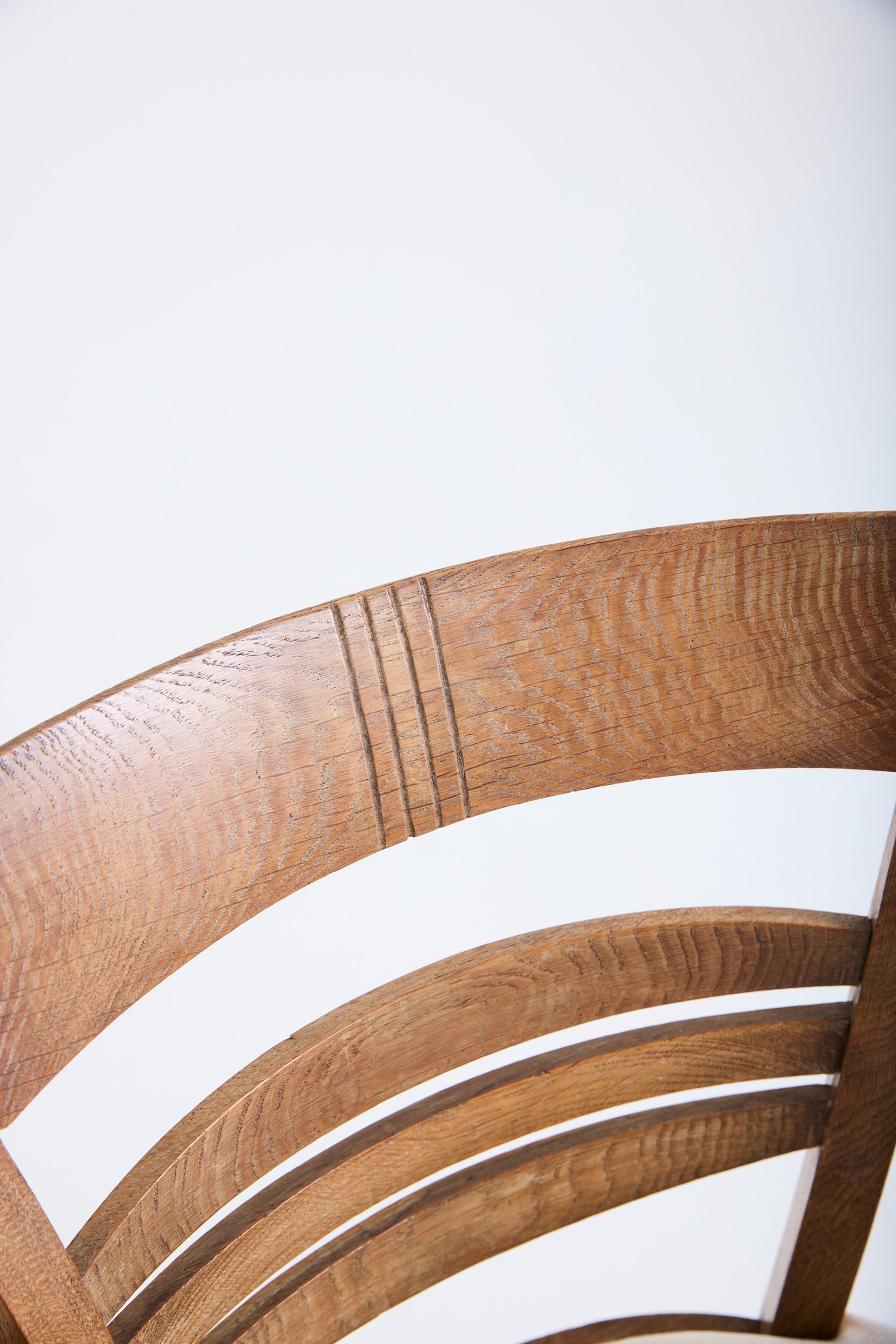 Art Deco Limed Oak Armchair
