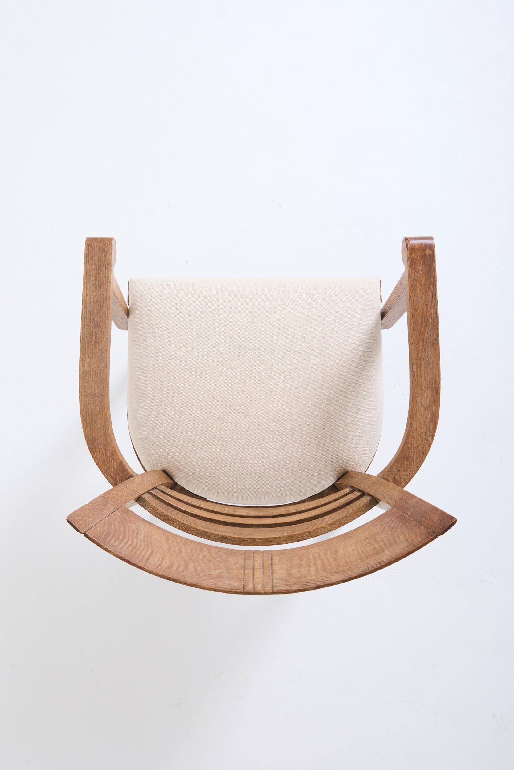 Art Deco Limed Oak Armchair