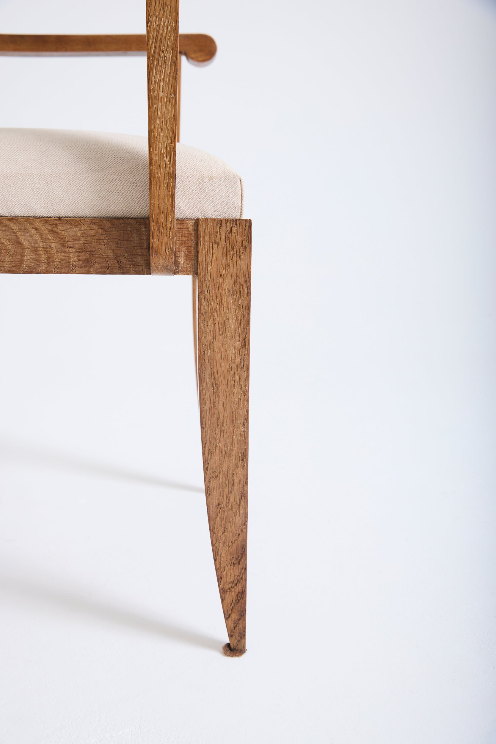 Art Deco Limed Oak Armchair