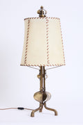 10496- Bronze and Velum Table Lamp