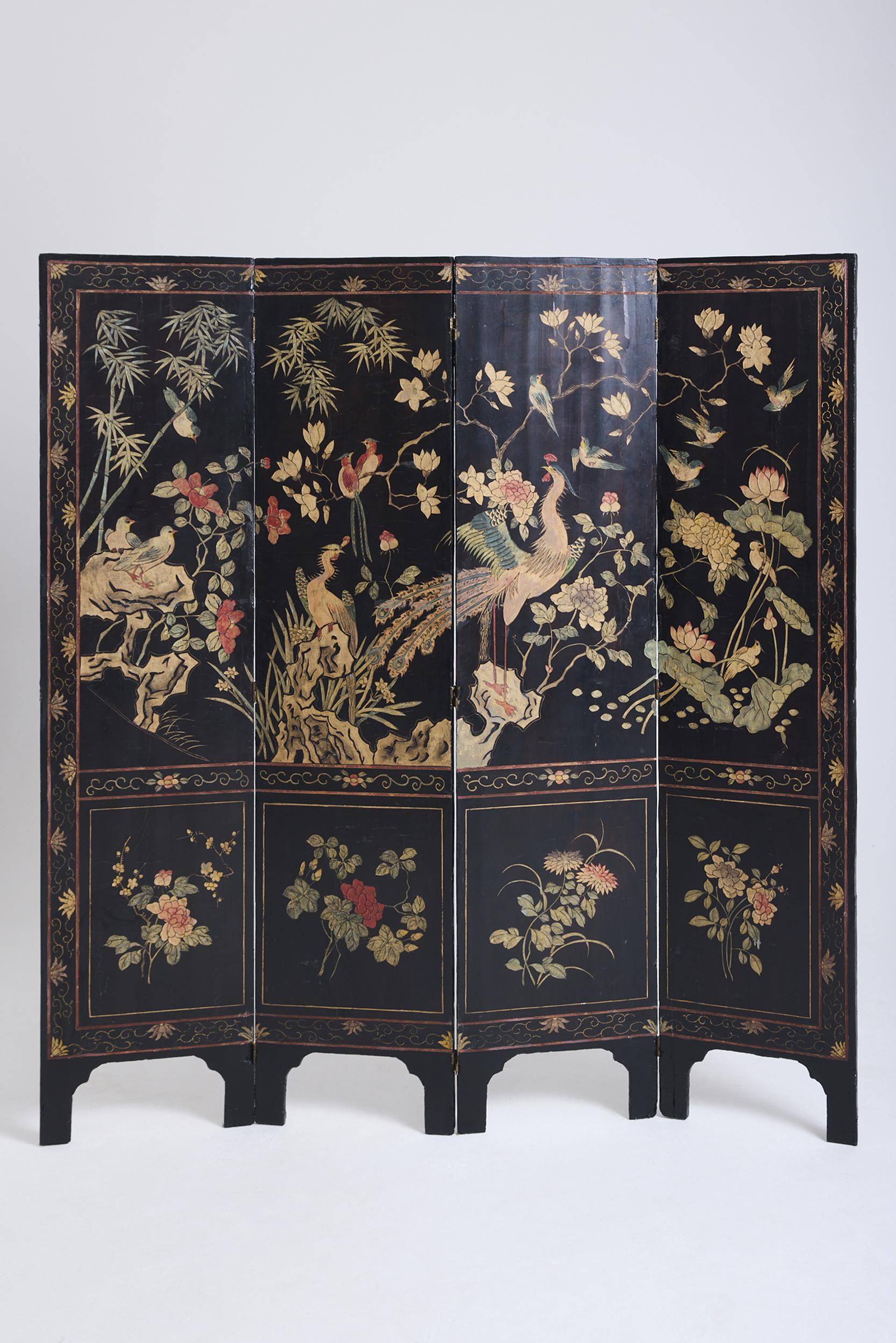 Chinese Lacquer Screen