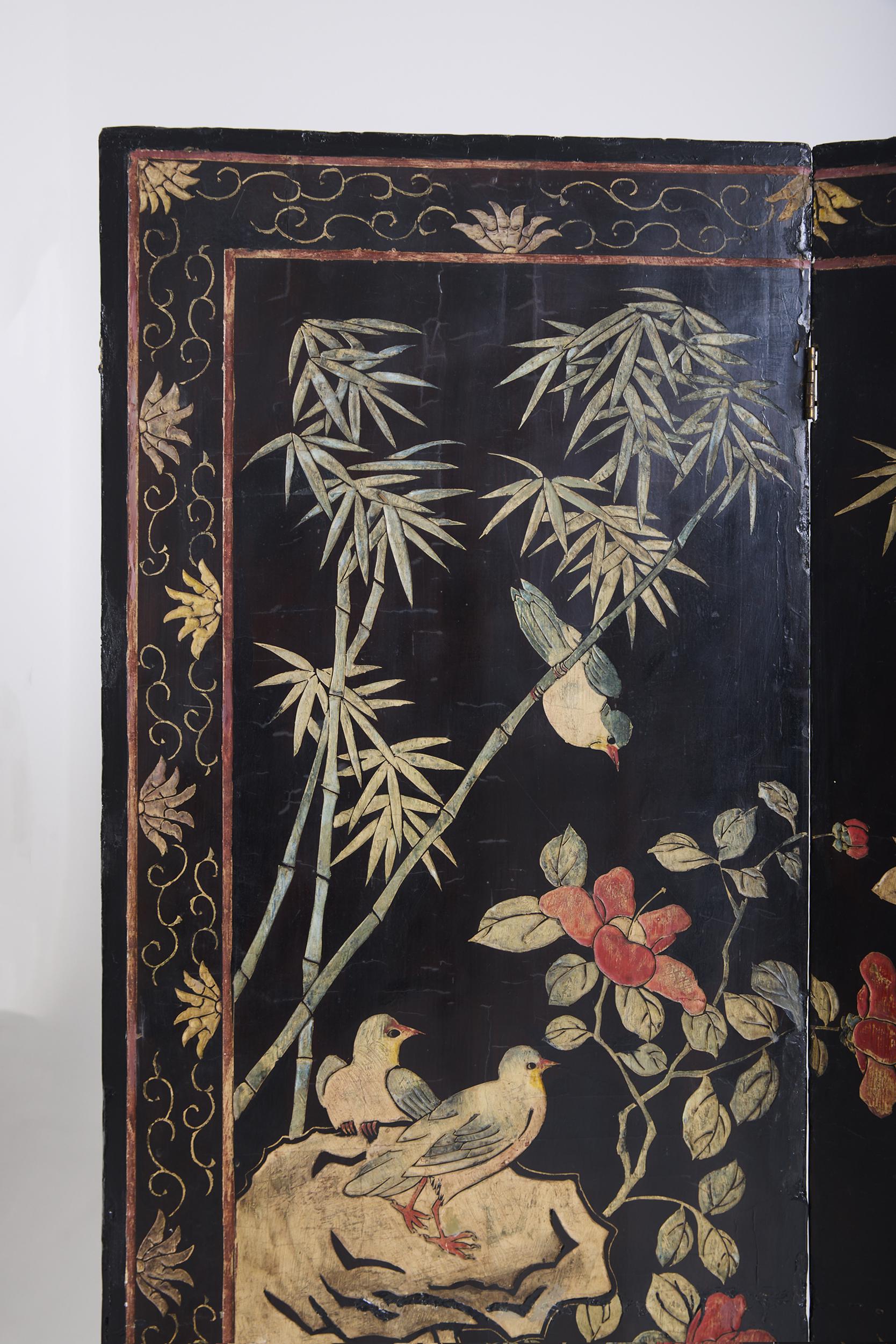 Chinese Lacquer Screen