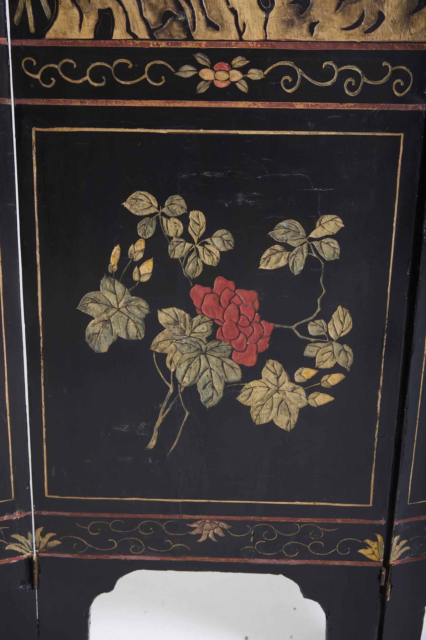 Chinese Lacquer Screen