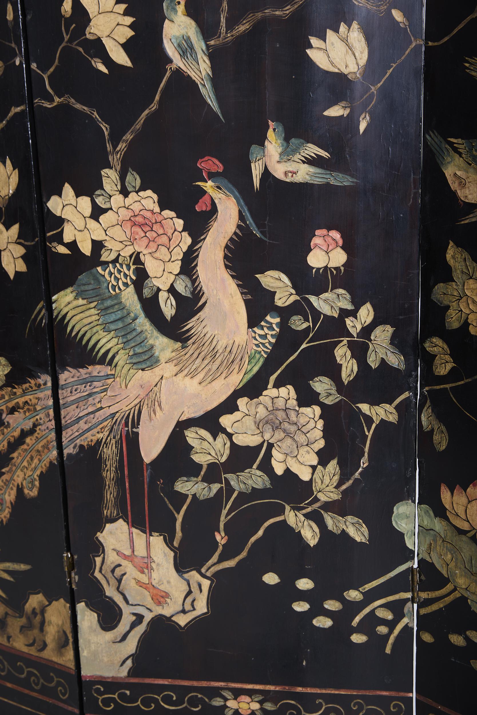 Chinese Lacquer Screen