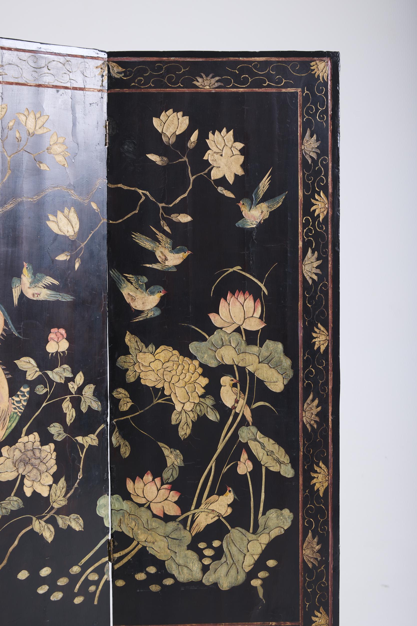 Chinese Lacquer Screen