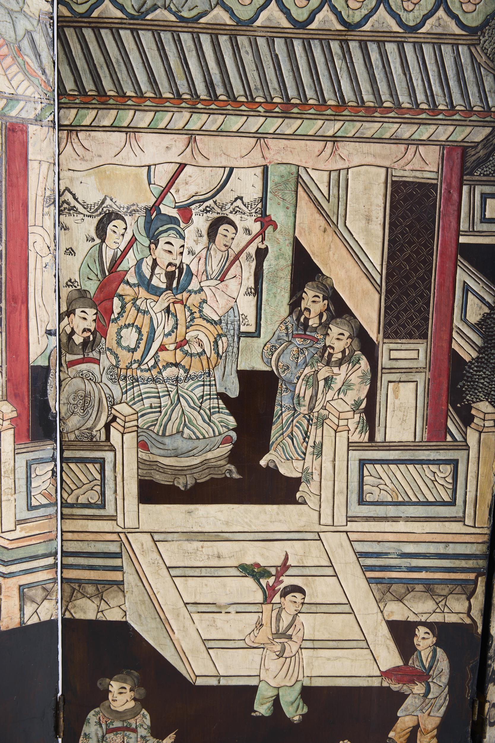 Chinese Lacquer Screen