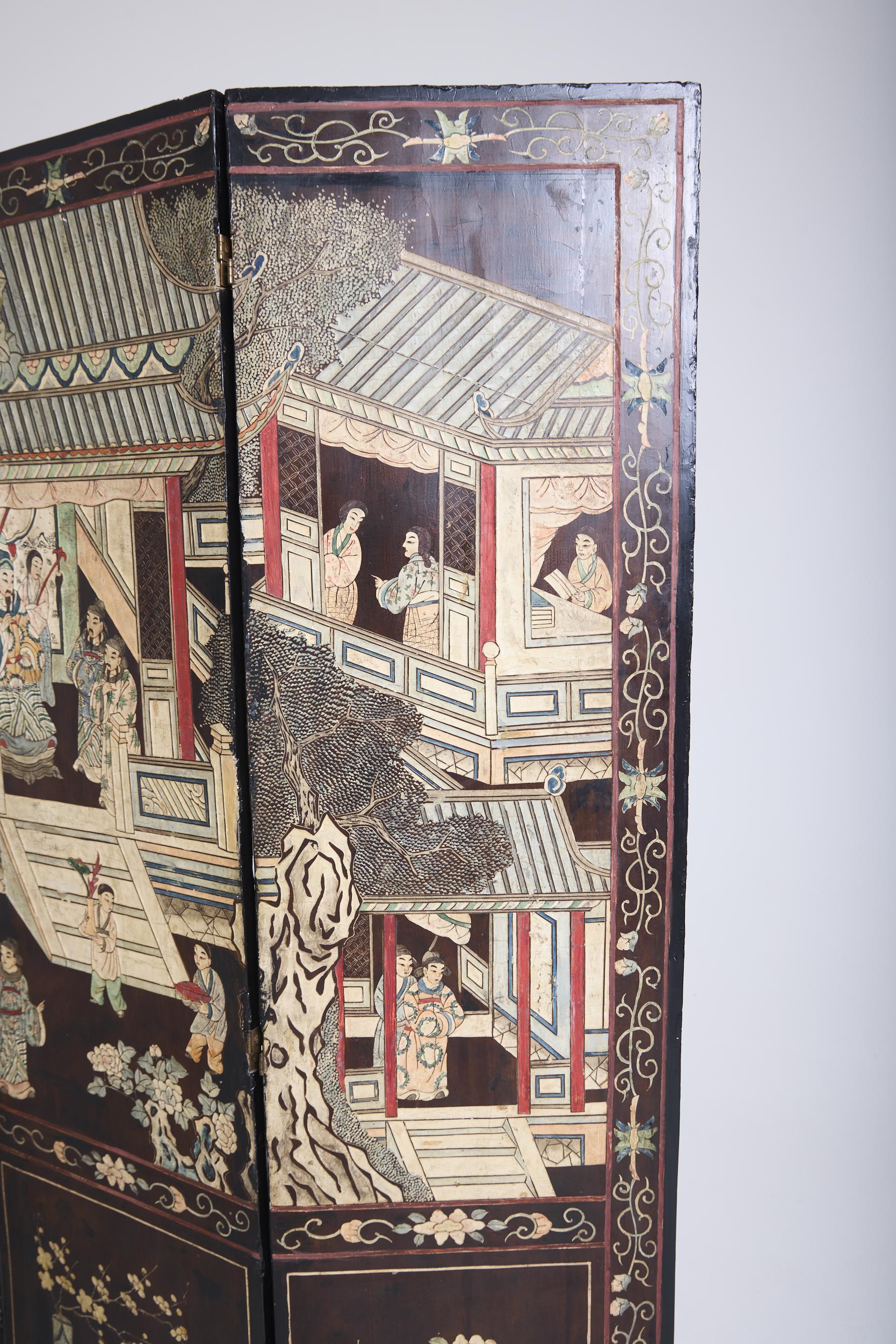 Chinese Lacquer Screen
