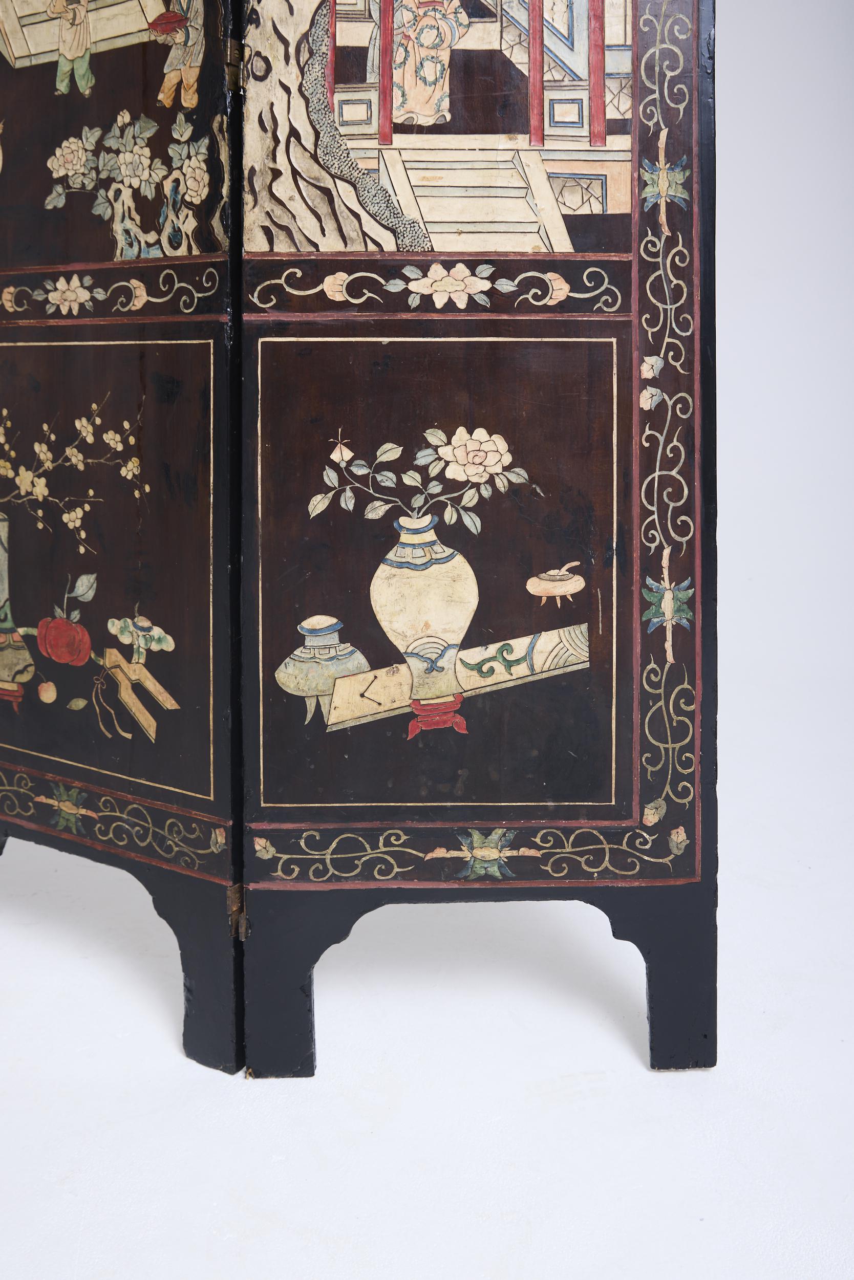 Chinese Lacquer Screen