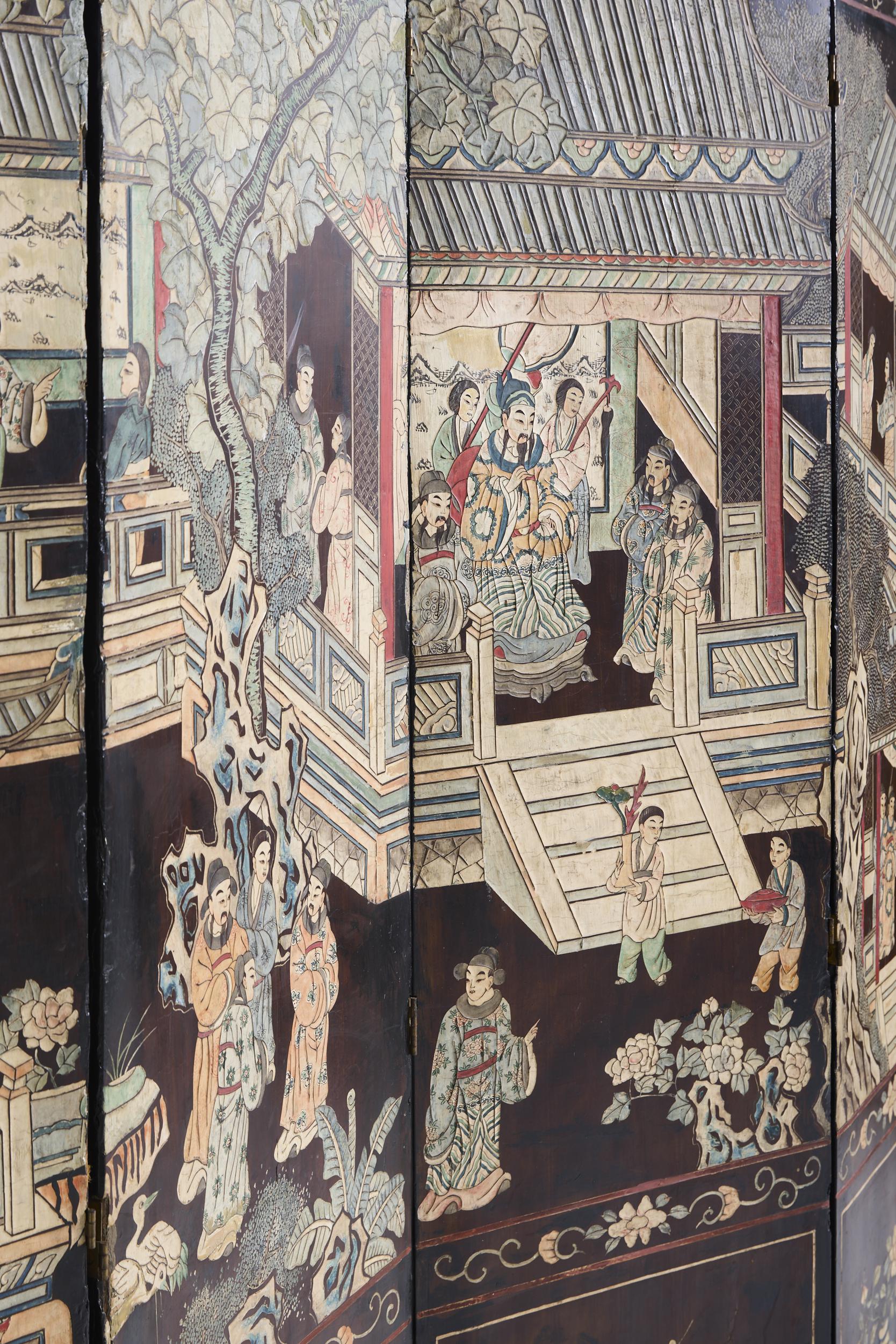 Chinese Lacquer Screen