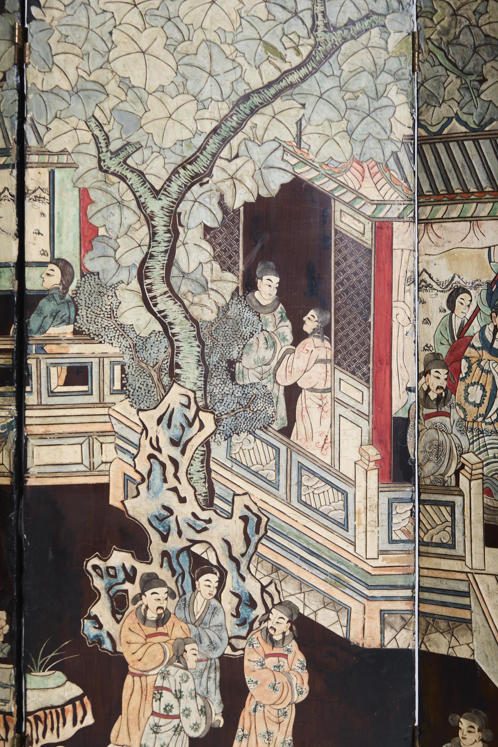 Chinese Lacquer Screen