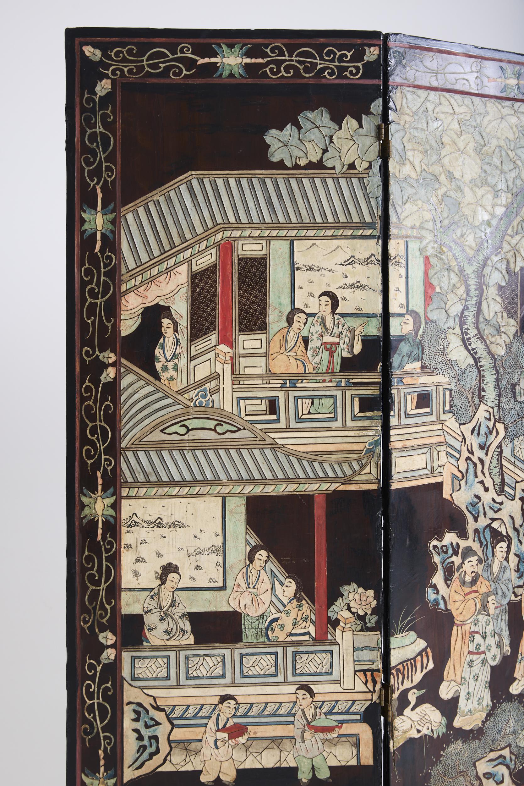 Chinese Lacquer Screen