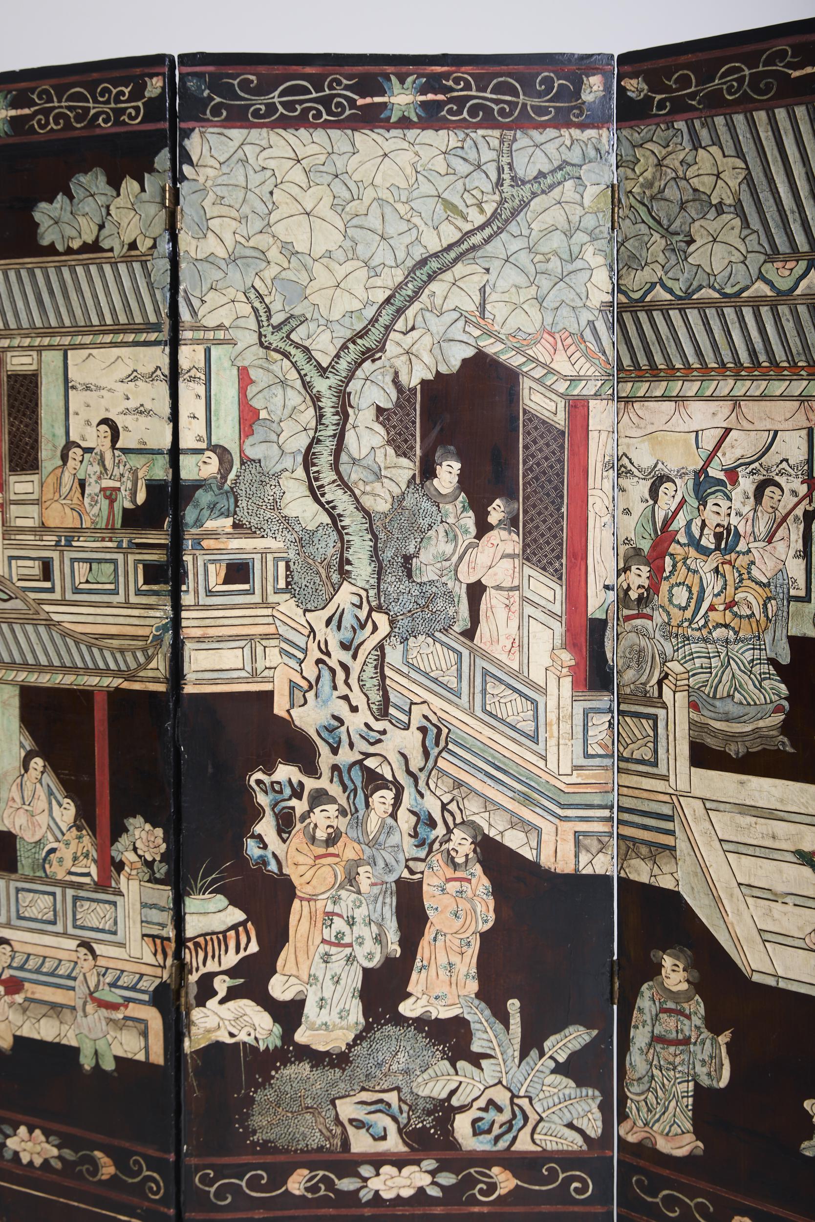 Chinese Lacquer Screen