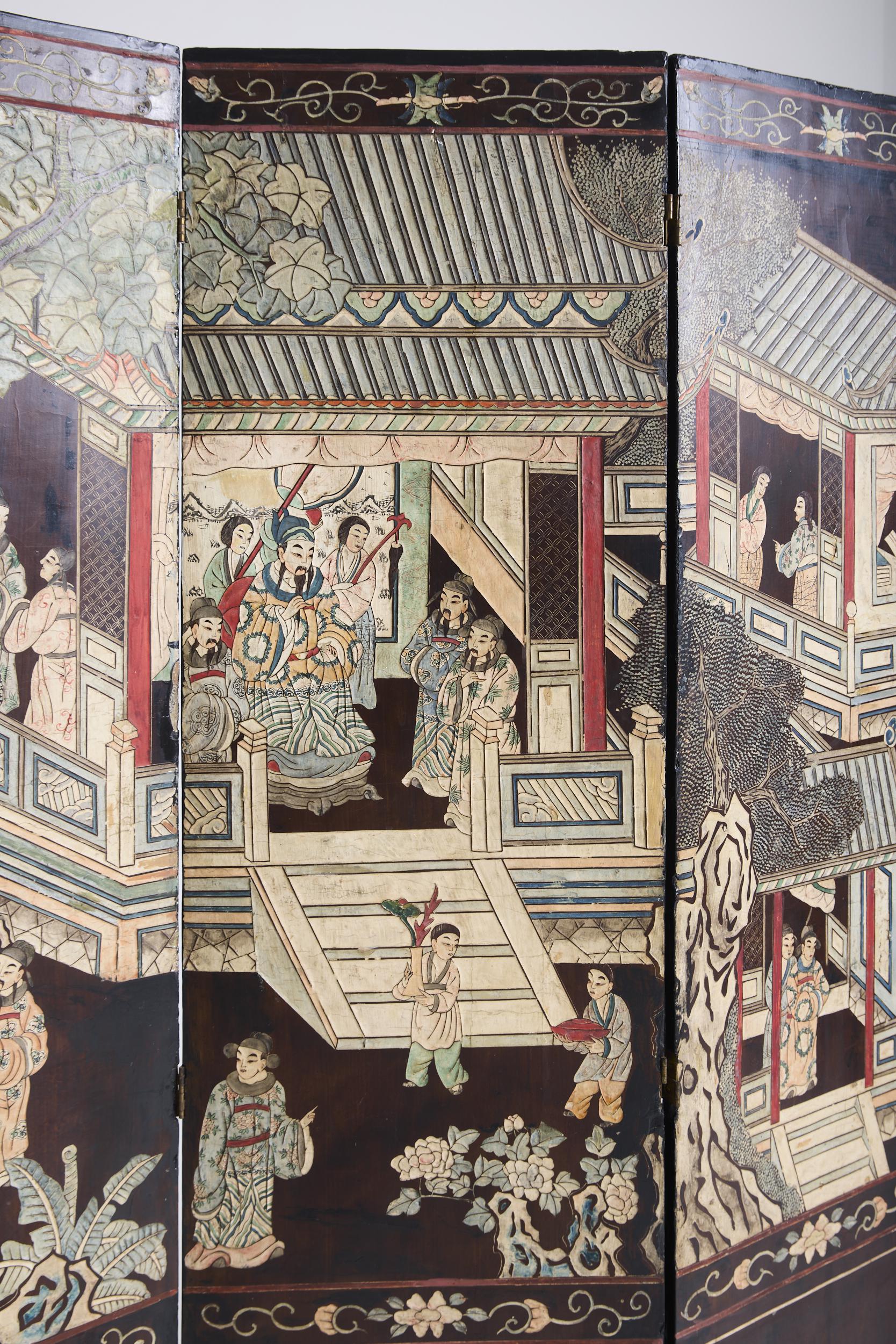 Chinese Lacquer Screen