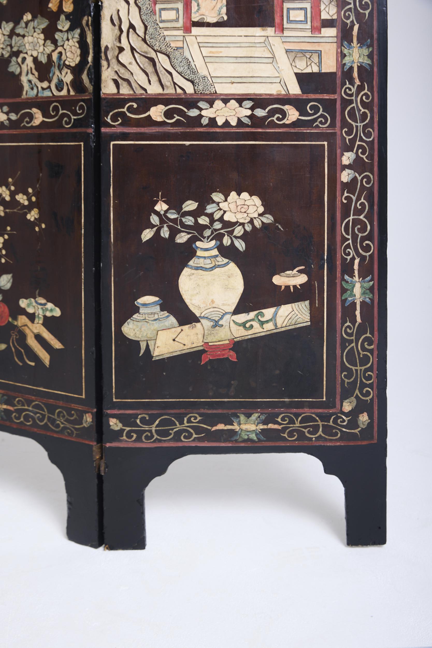 Chinese Lacquer Screen