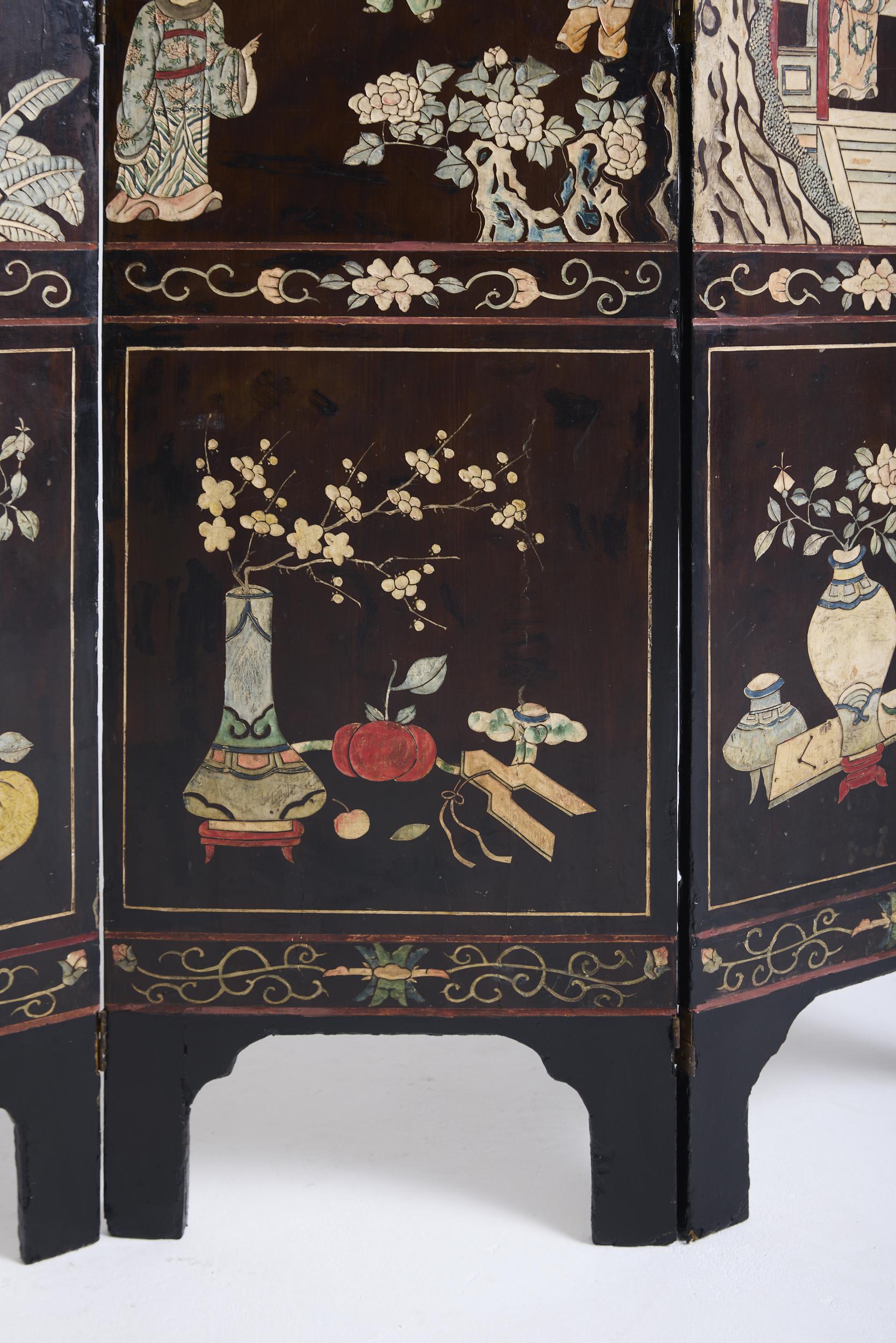 Chinese Lacquer Screen