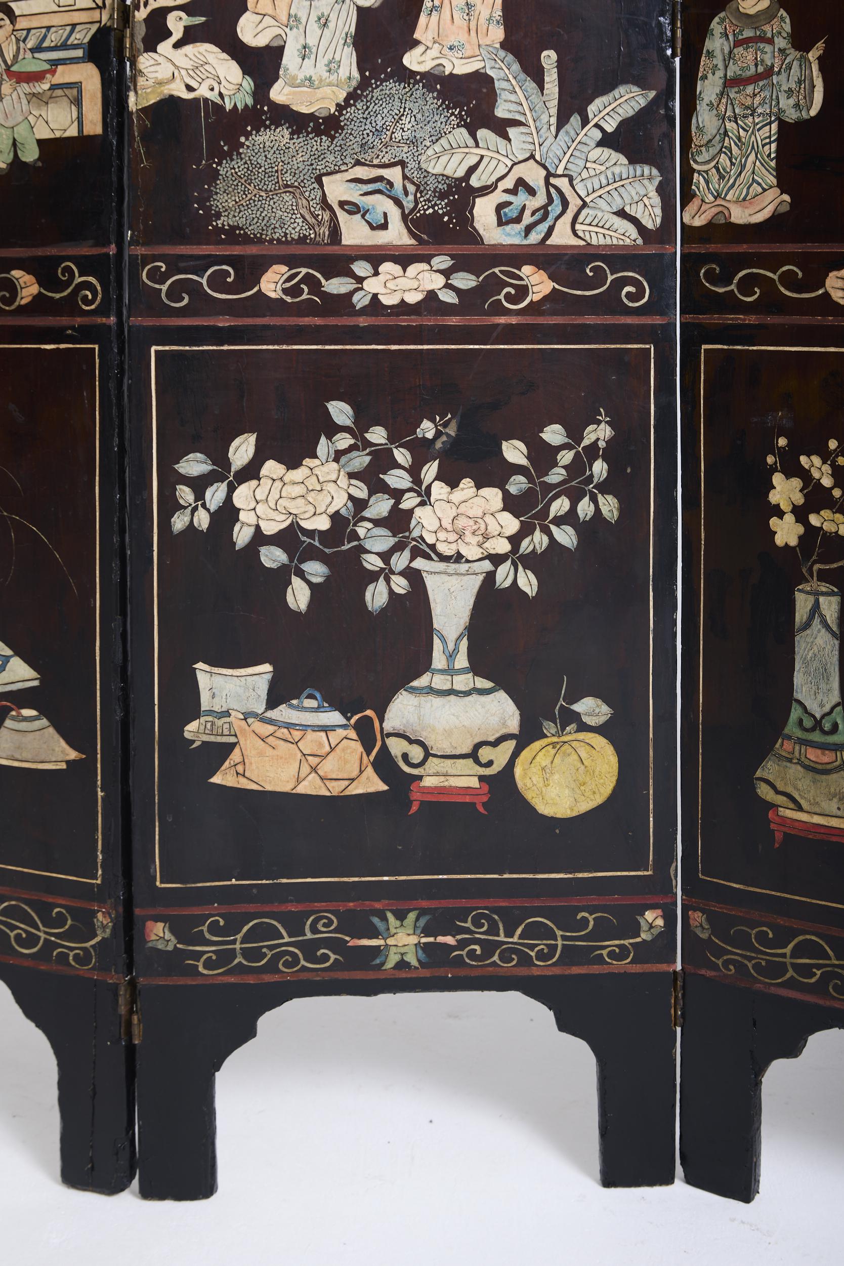 Chinese Lacquer Screen
